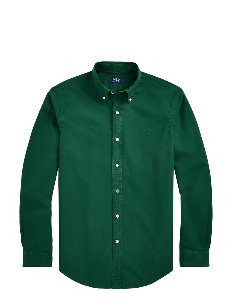 Polo Ralph Lauren - Slim Fit Garment-Dyed Oxford Shirt - basic skjortor - new forest/fresh - 1