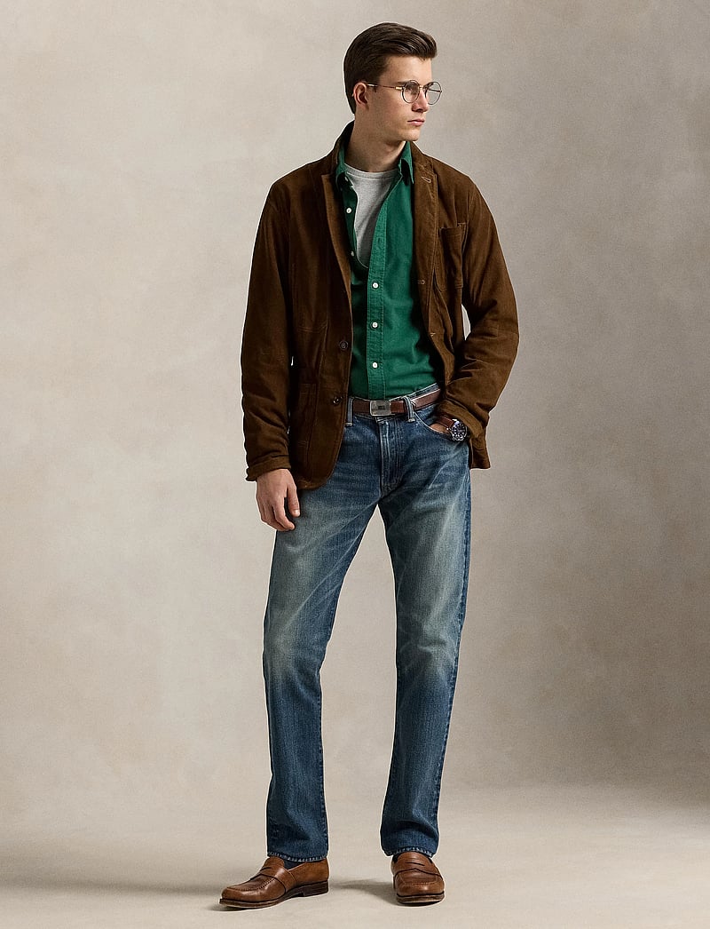 Polo Ralph Lauren - Slim Fit Garment-Dyed Oxford Shirt - basic skjortor - new forest/fresh - 0