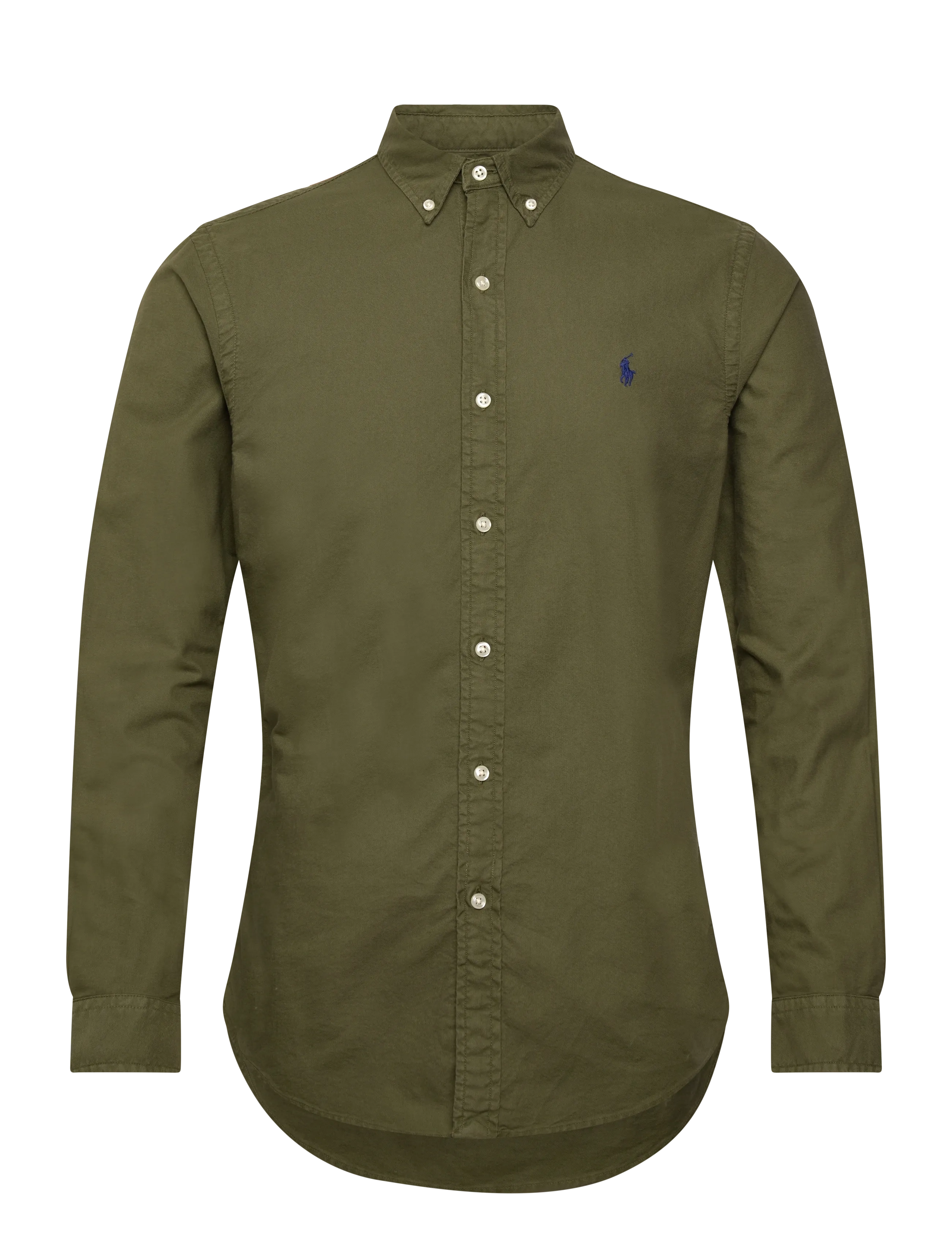 Polo Ralph Lauren Slim Fit Garment-Dyed Oxford Shirt - Skjorter - NEW OLIVE / khaki/green