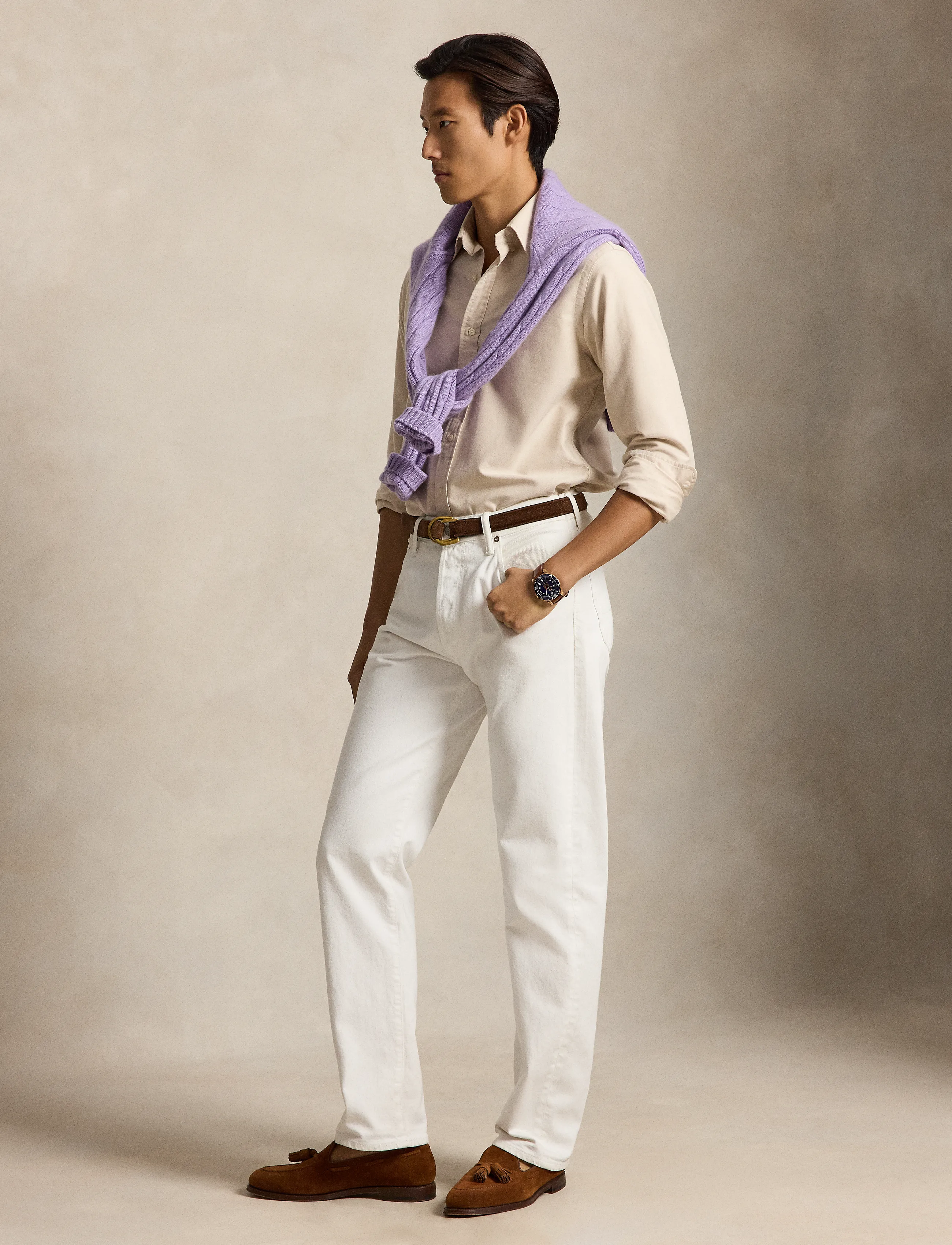 Polo Ralph Lauren - The Iconic Oxford Shirt - oxford-hemden - camel/white - 3