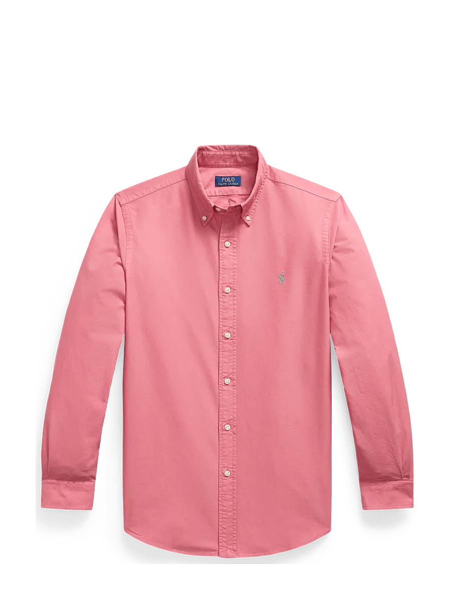 Polo Ralph Lauren - Custom Fit Garment-Dyed Oxford Shirt - oxford skjorter - adirondack berry - 1