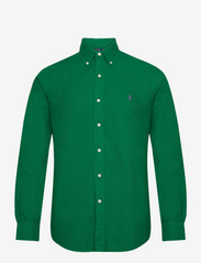 Custom Fit Garment-Dyed Oxford Shirt - ATHLETIC GREEN