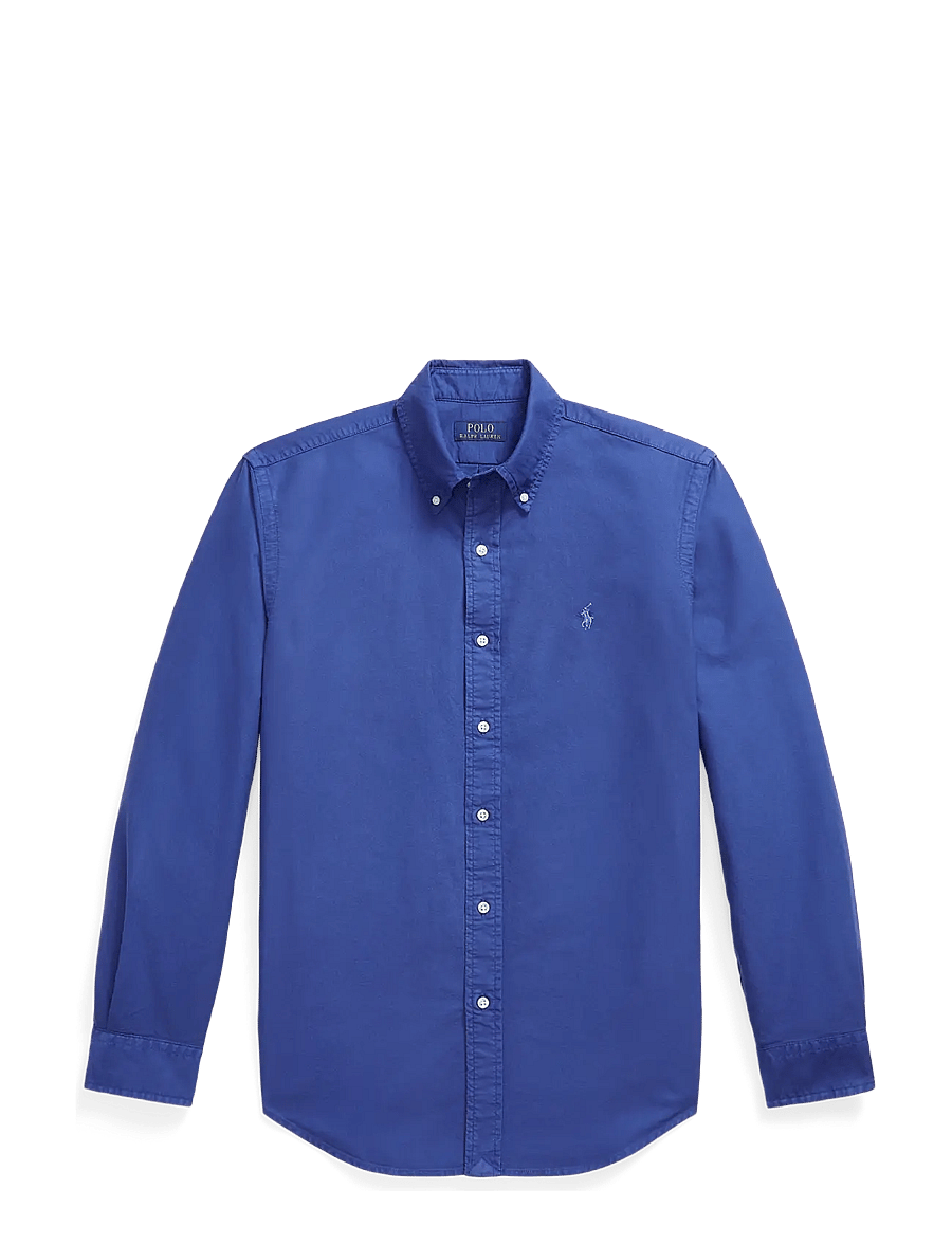 Polo Ralph Lauren - Custom Fit Garment-Dyed Oxford Shirt - oxford-hemden - blue yatch - 1