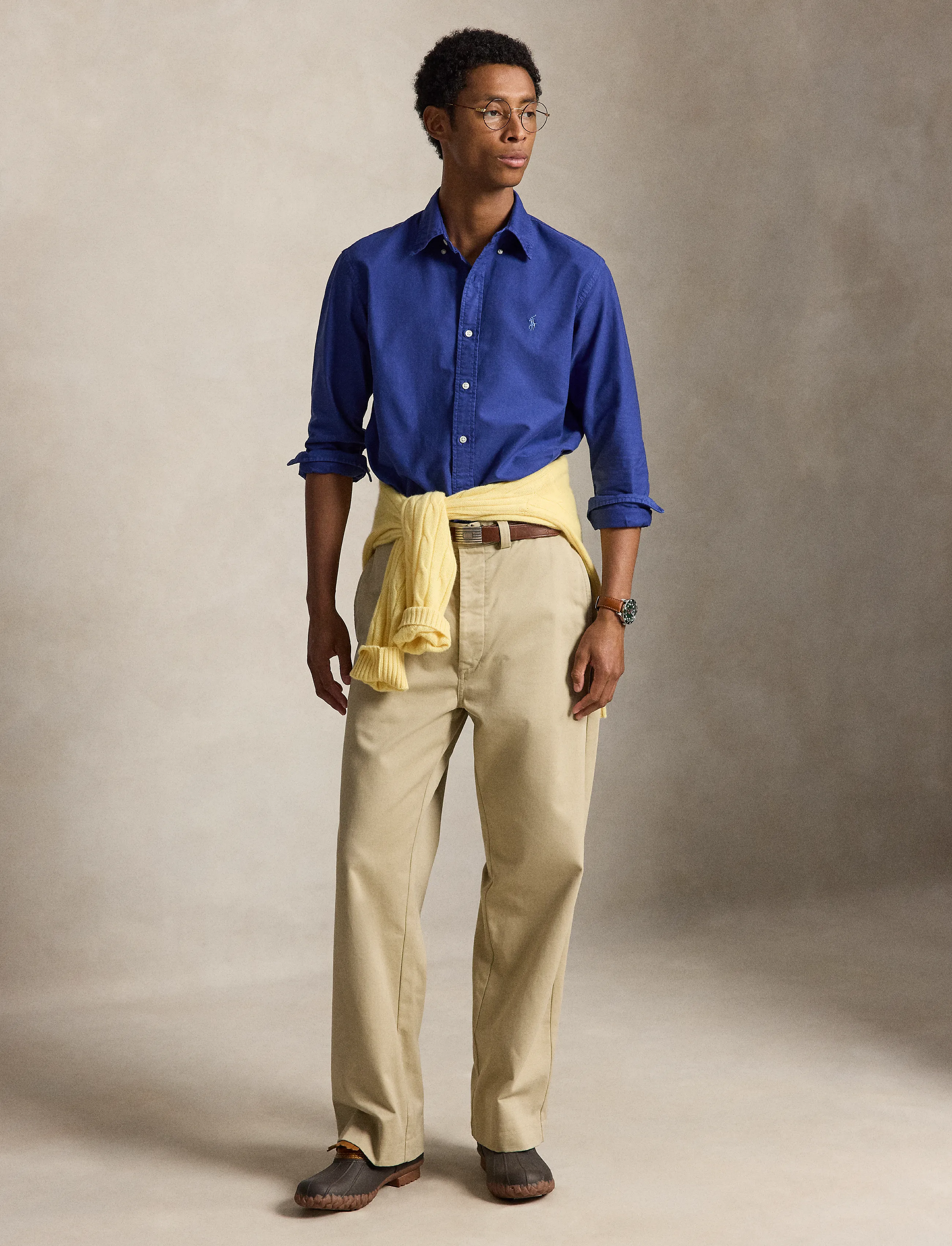 Polo Ralph Lauren Custom Fit Garment-Dyed Oxford Shirt - Hemden - BLUE YATCH / blue