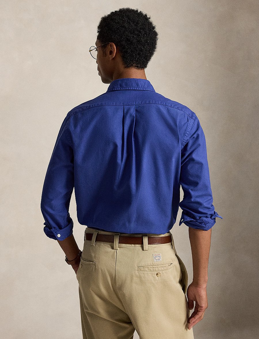 Polo Ralph Lauren - Custom Fit Garment-Dyed Oxford Shirt - oxford-hemden - blue yatch - 2