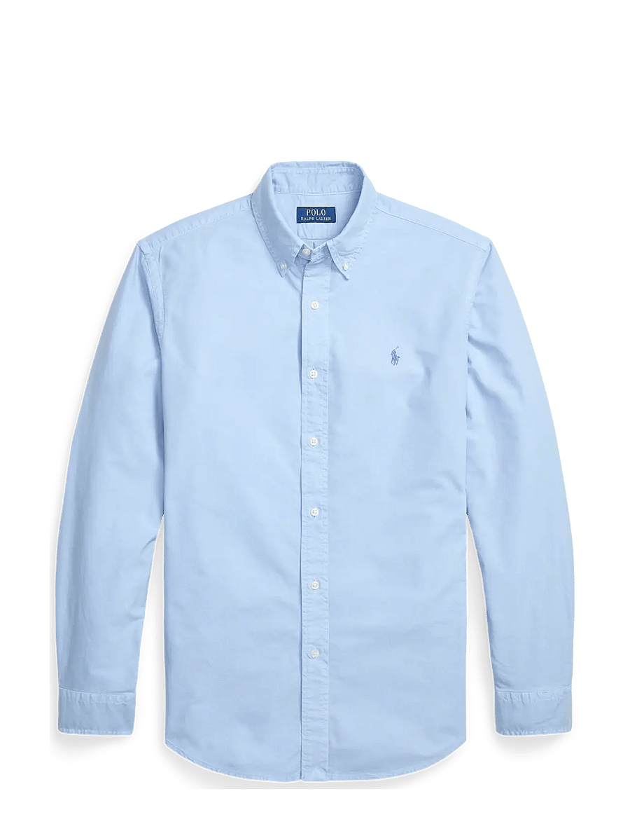 Polo Ralph Lauren - Custom Fit Garment-Dyed Oxford Shirt - oxfordi särgid - chambray blue - 1