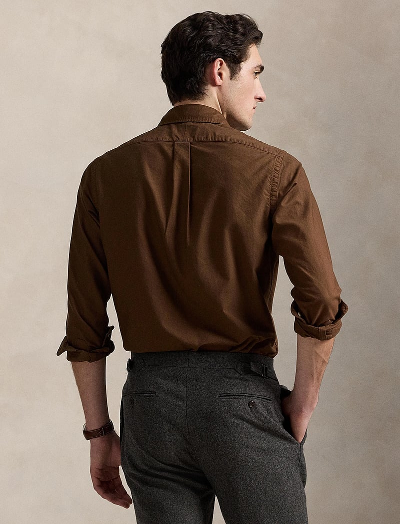 Polo Ralph Lauren - Custom Fit Garment-Dyed Oxford Shirt - casual - chocolate mousse - 2