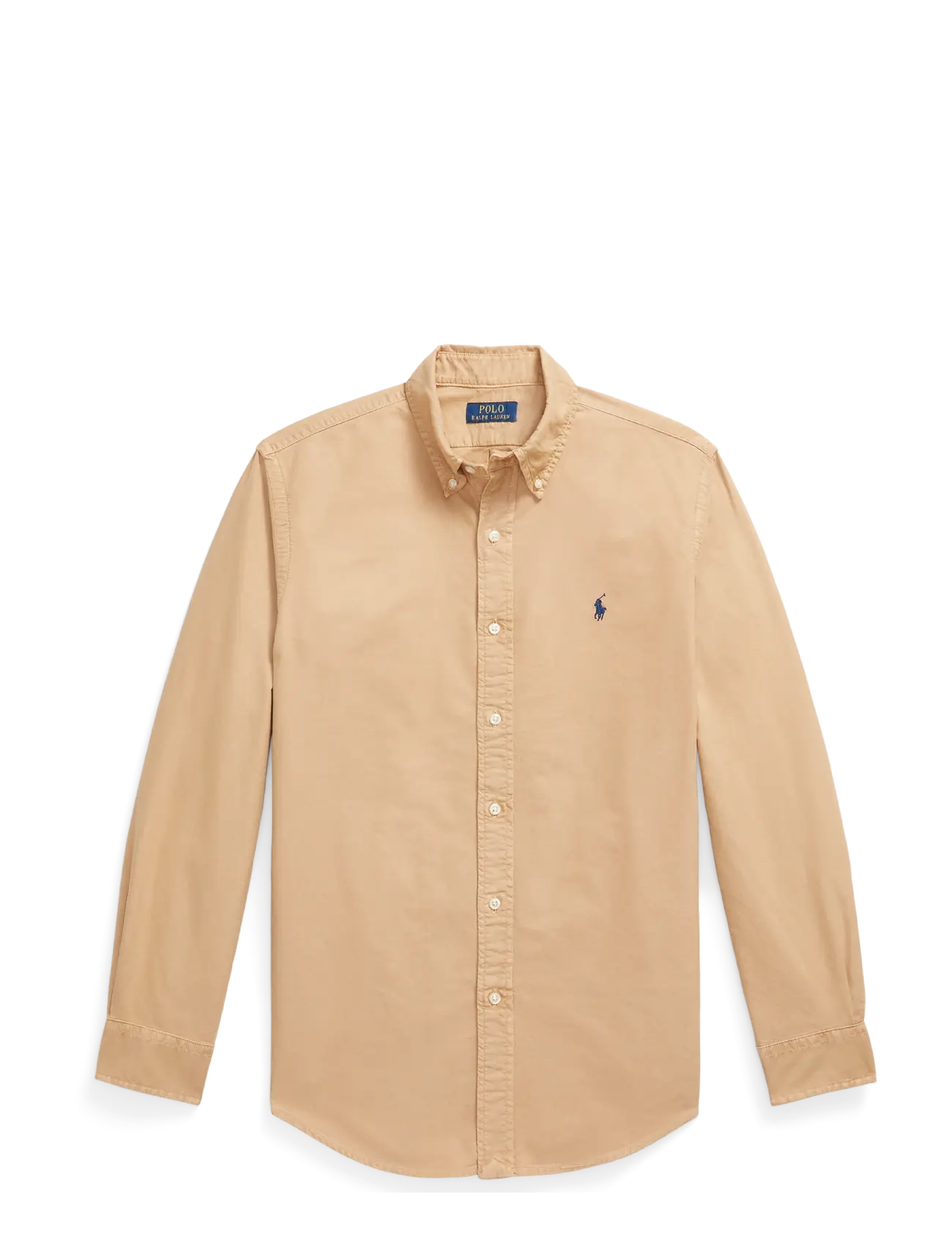 Polo Ralph Lauren - Custom Fit Garment-Dyed Oxford Shirt - oxfordi särgid - classic camel w - 1