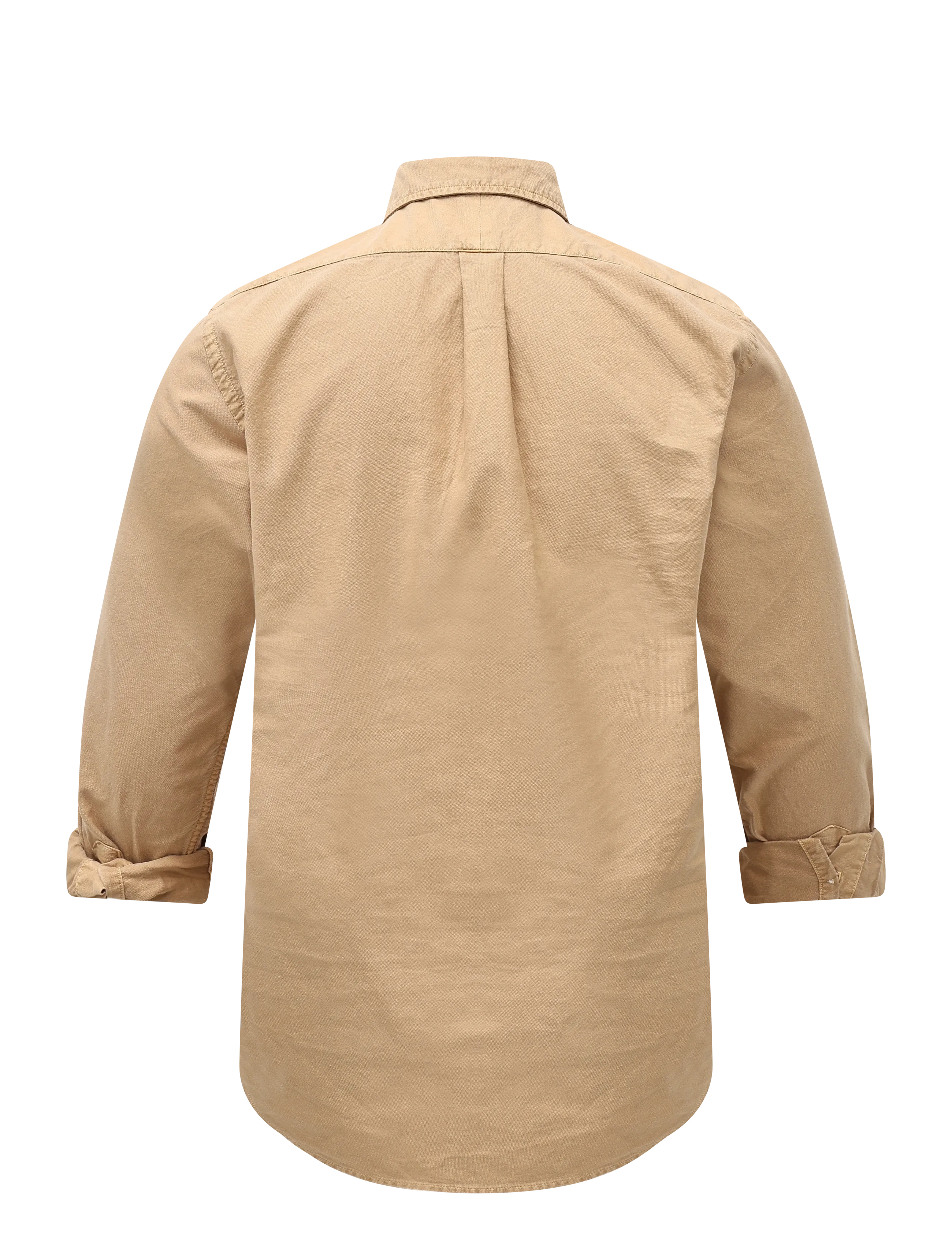 Polo Ralph Lauren - Plaggfärgad oxfordskjorta Custom Fit - oxford-skjortor - classic camel w - 2