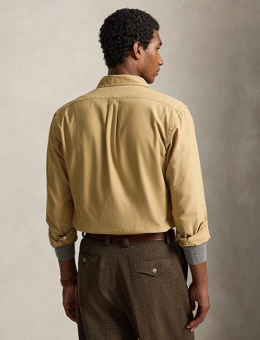 Polo Ralph Lauren - Custom Fit Garment-Dyed Oxford Shirt - oxfordi särgid - classic camel w - 2