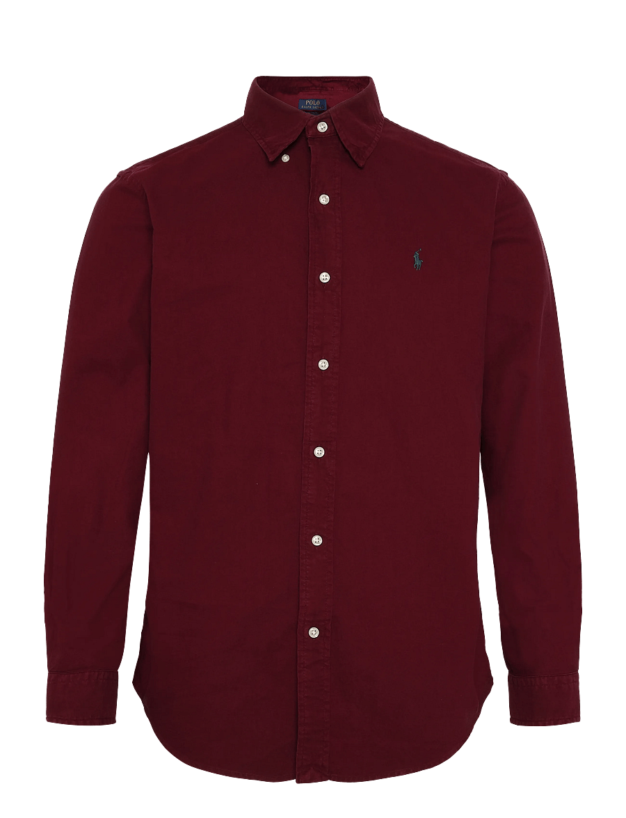 Polo Ralph Lauren - Custom Fit Garment-Dyed Oxford Shirt - oxford-hemden - classic wine/c520 - 1