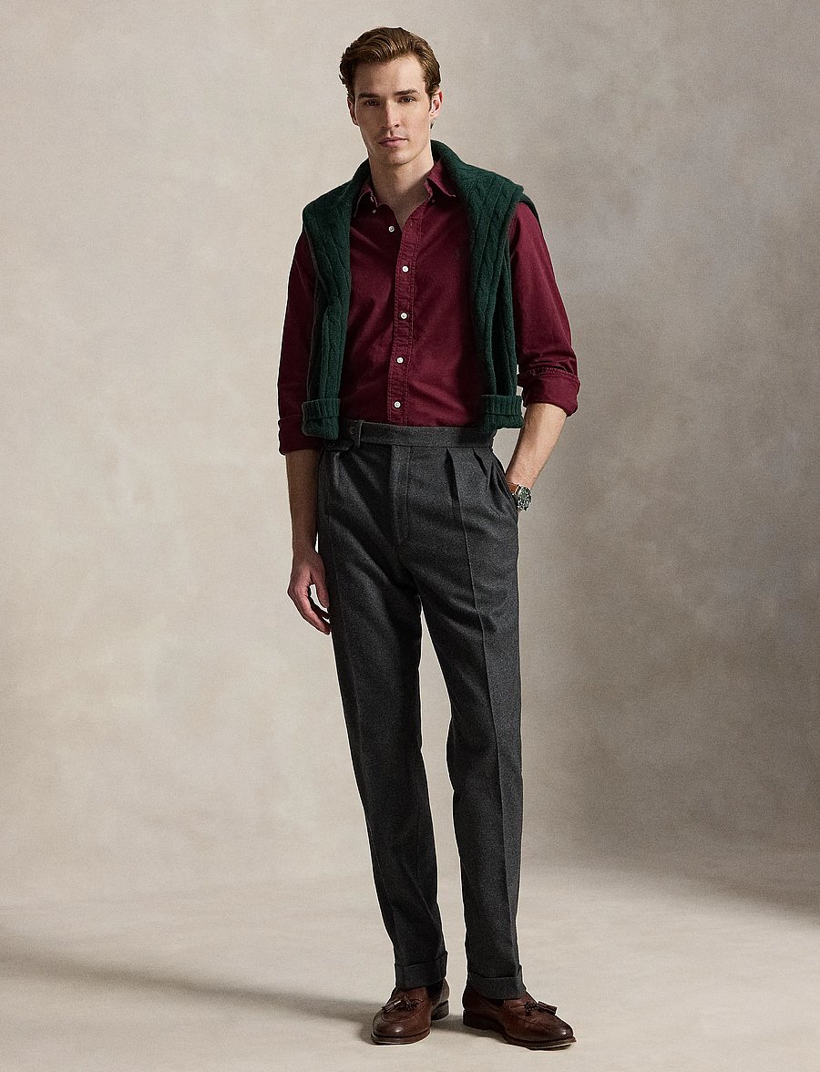 Polo Ralph Lauren - Custom Fit Garment-Dyed Oxford Shirt - oxford-hemden - classic wine/c520 - 4