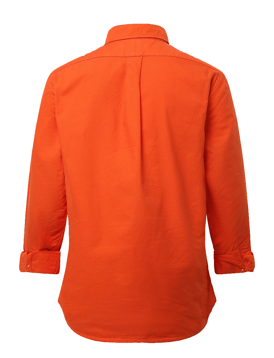 Polo Ralph Lauren - Custom Fit Garment-Dyed Oxford Shirt - oxfordi särgid - college orange - 1