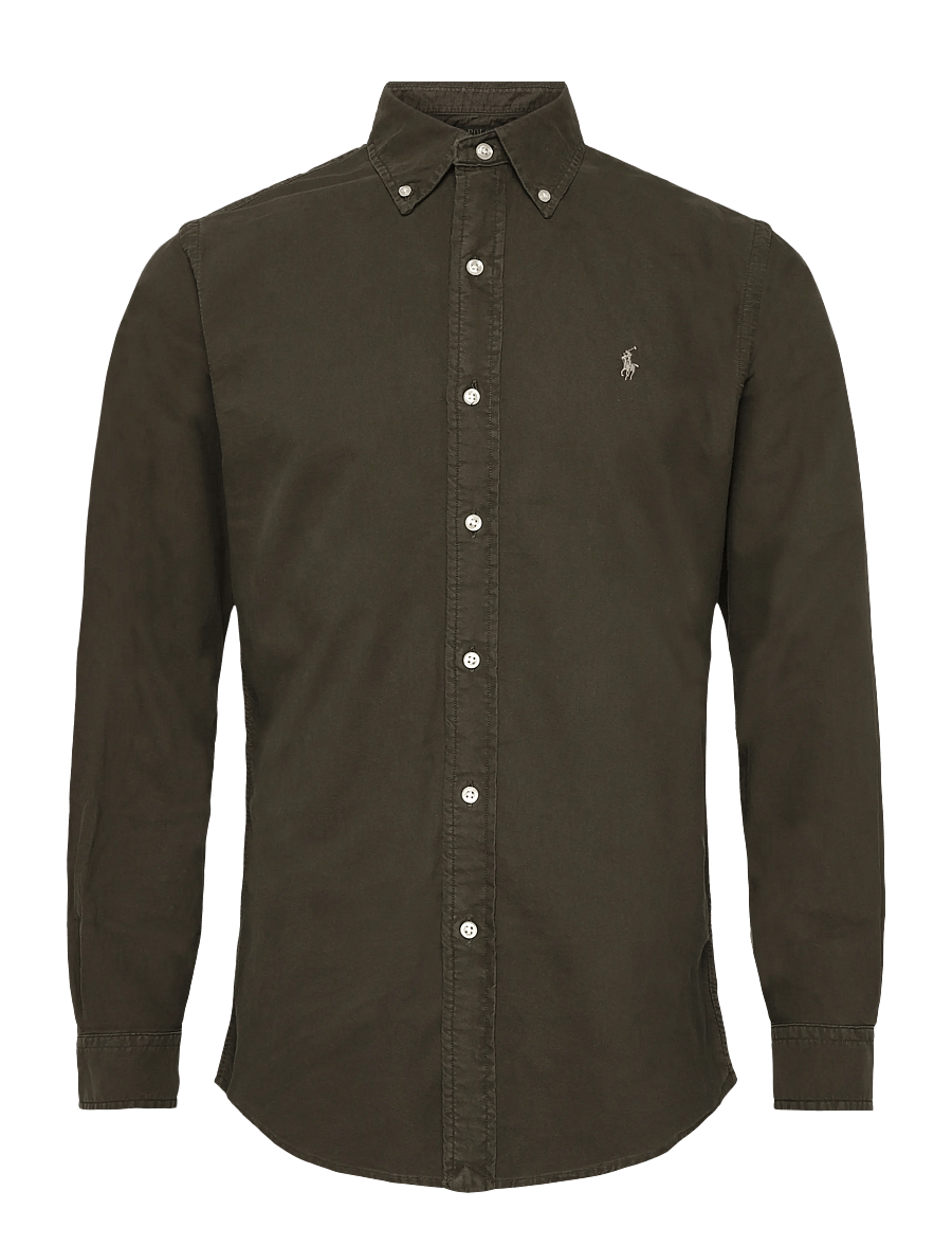 Polo Ralph Lauren - Custom Fit Garment-Dyed Oxford Shirt - oxford-hemden - company olive - 1