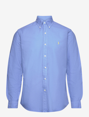 Custom Fit Garment-Dyed Oxford Shirt - HARBOR ISLAND BLU