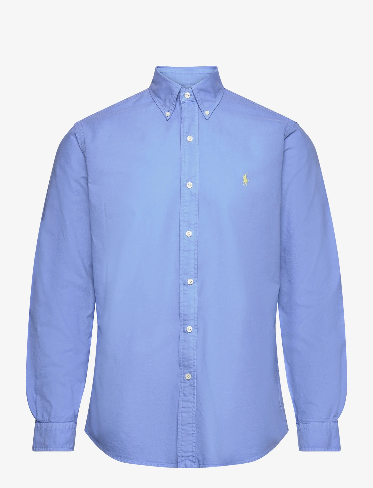 Polo Ralph Lauren - Custom Fit Garment-Dyed Oxford Shirt - oxford-kauluspaidat - harbor island blu - 1