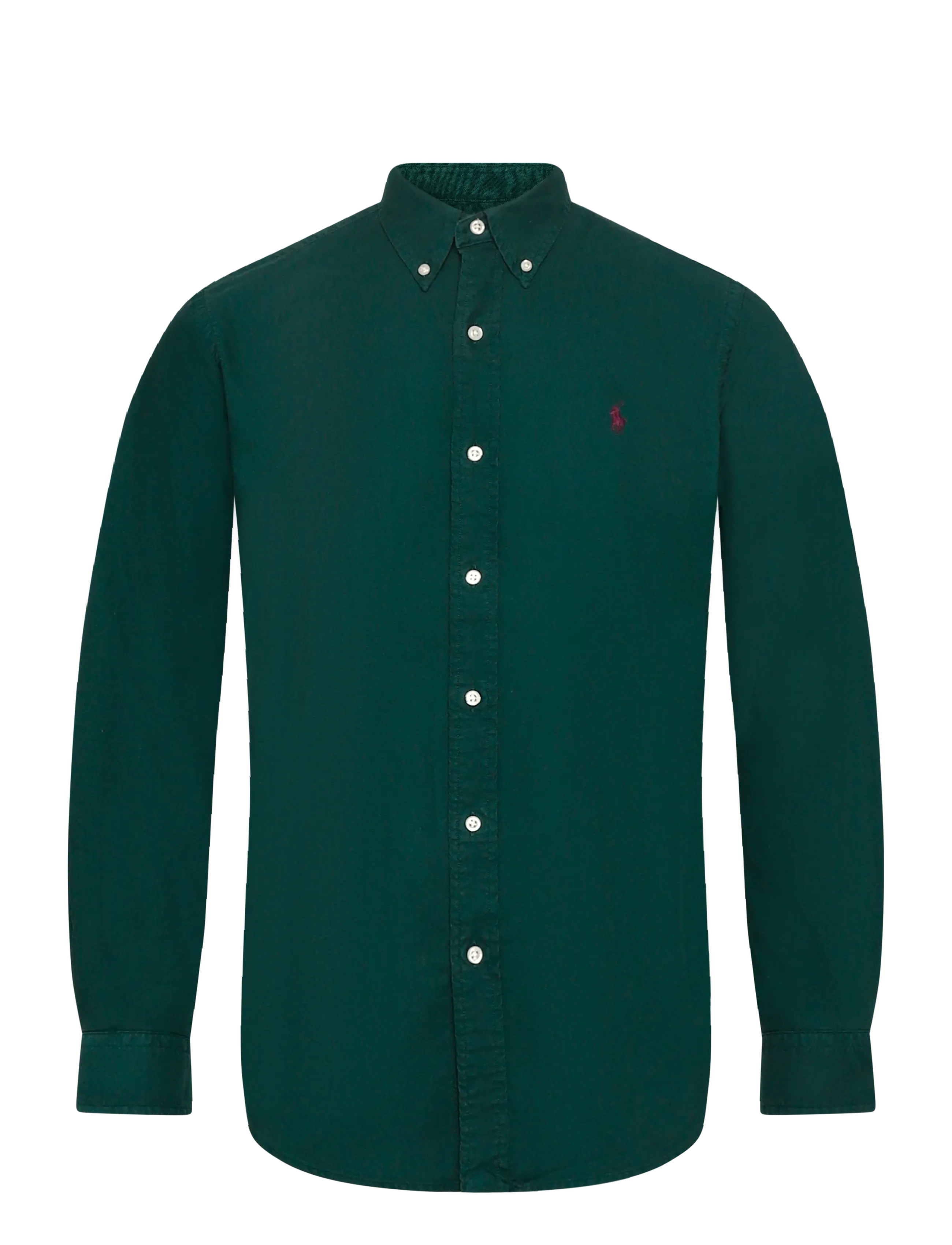 Polo Ralph Lauren - Custom Fit Garment-Dyed Oxford Shirt - oxford shirts - moss agate w/pp - 1