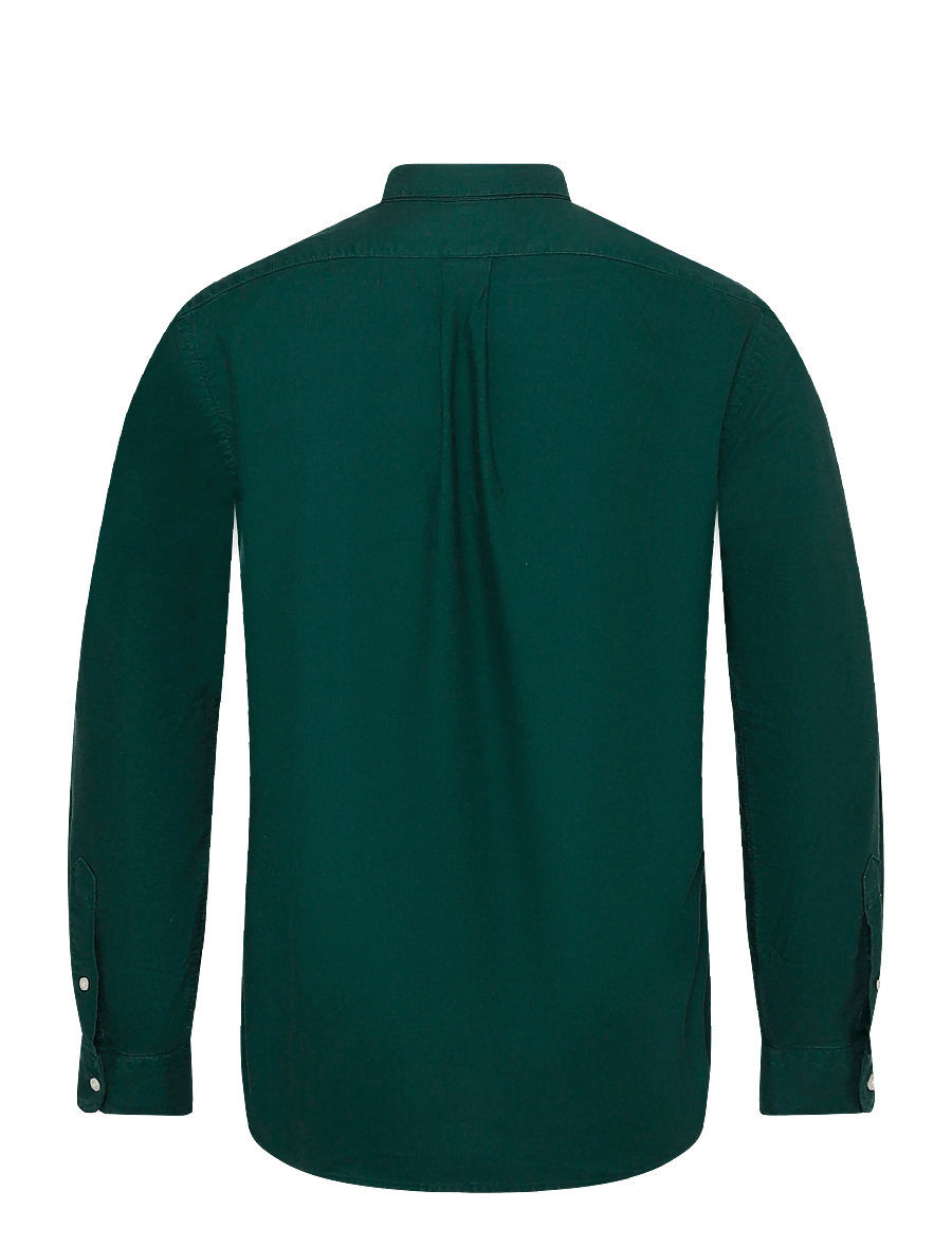 Polo Ralph Lauren - Custom Fit Garment-Dyed Oxford Shirt - oxford shirts - moss agate w/pp - 2