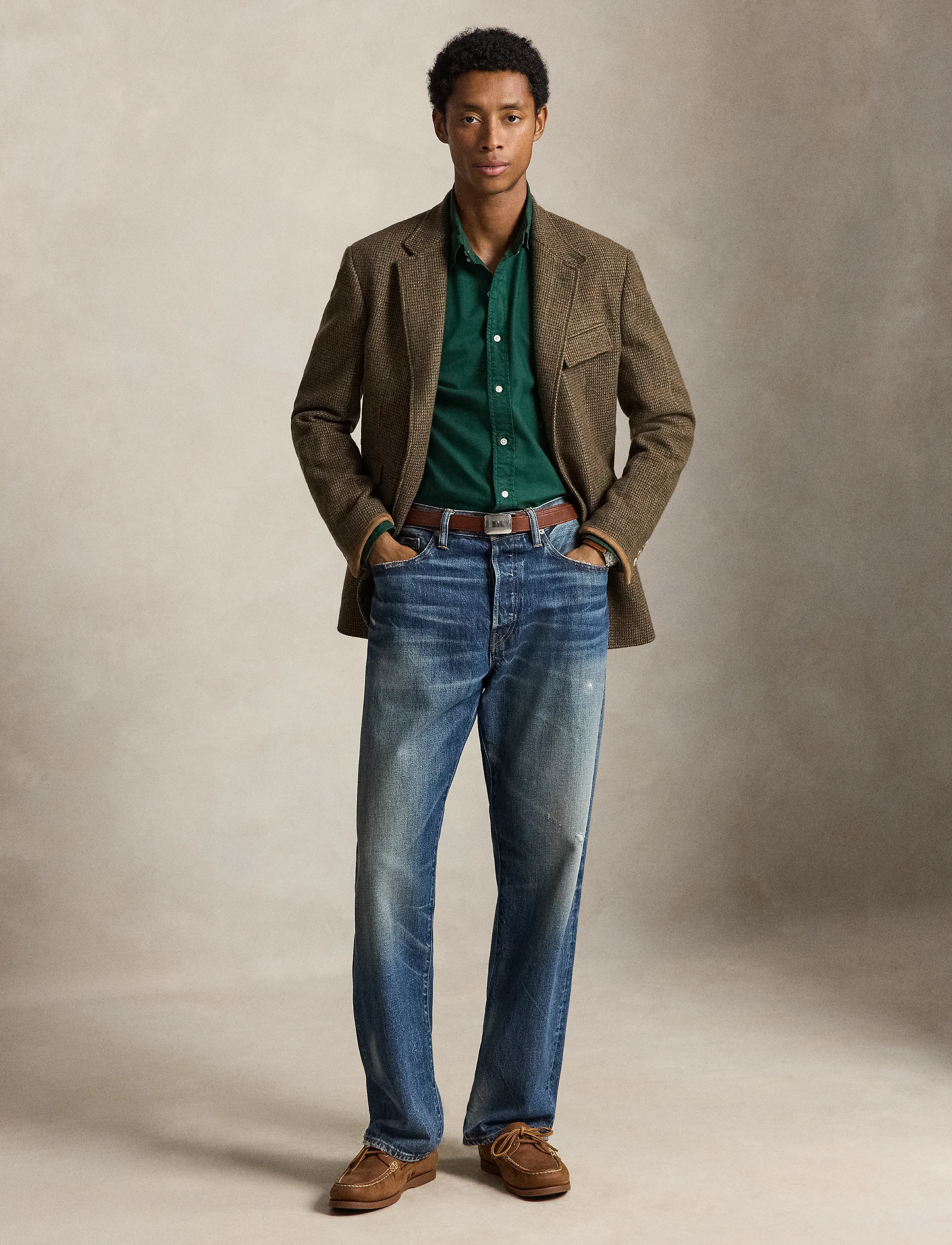 Polo Ralph Lauren - Custom Fit Garment-Dyed Oxford Shirt - oxford shirts - moss agate w/pp - 5