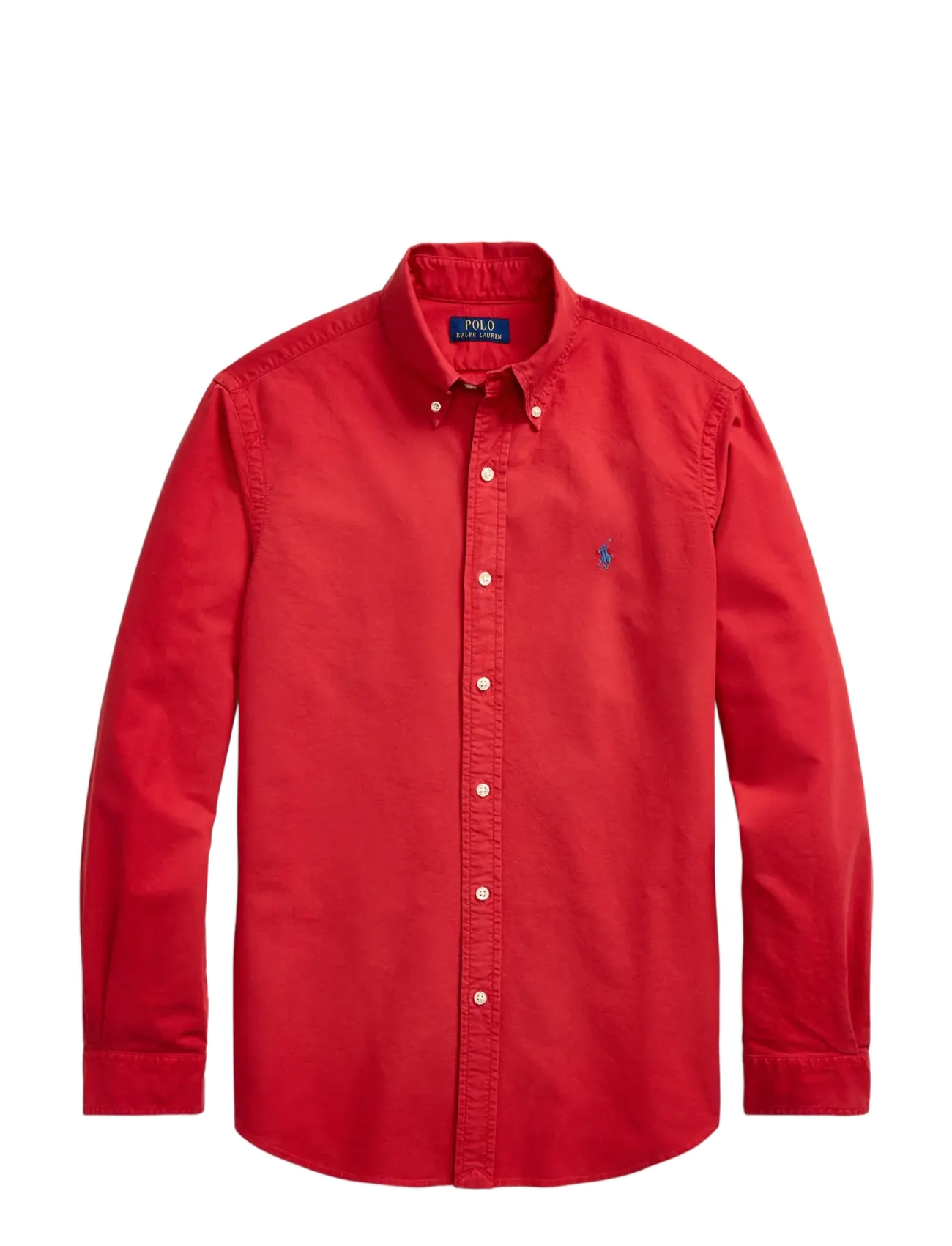 Polo Ralph Lauren Custom Fit Garment-Dyed Oxford Shirt - Skjorter - NEW BRICK / red
