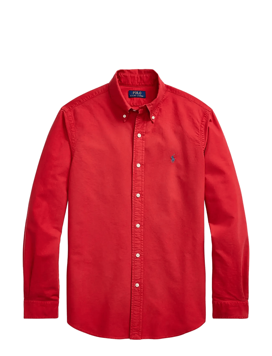 Polo Ralph Lauren - Custom Fit Garment-Dyed Oxford Shirt - oxford-hemden - new brick - 1