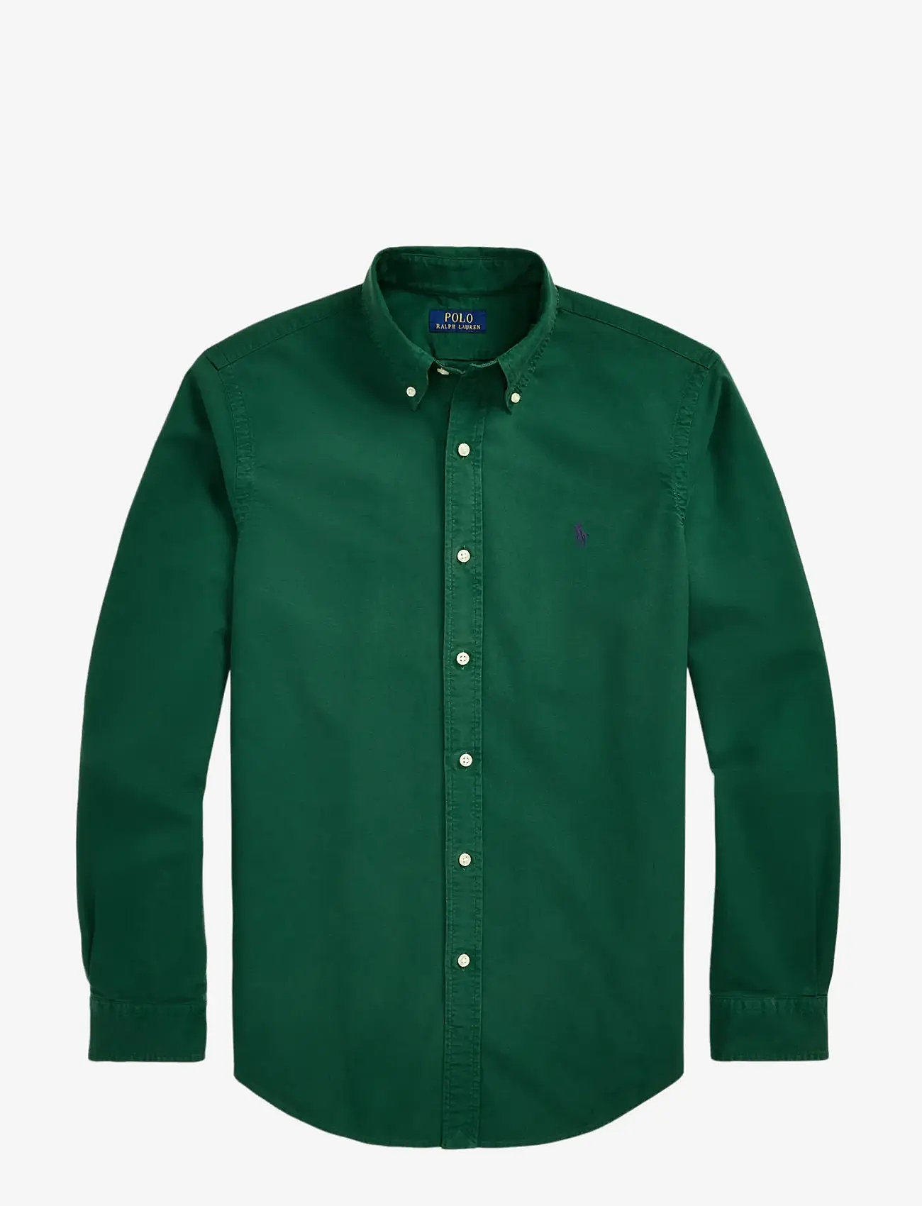 Polo Ralph Lauren - Custom Fit Garment-Dyed Oxford Shirt - basic skjortor - new forest/fresh - 1