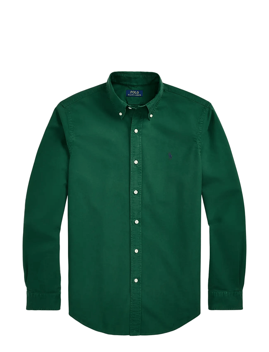 Polo Ralph Lauren - Custom Fit Garment-Dyed Oxford Shirt - oxford-hemden - new forest/fresh - 1