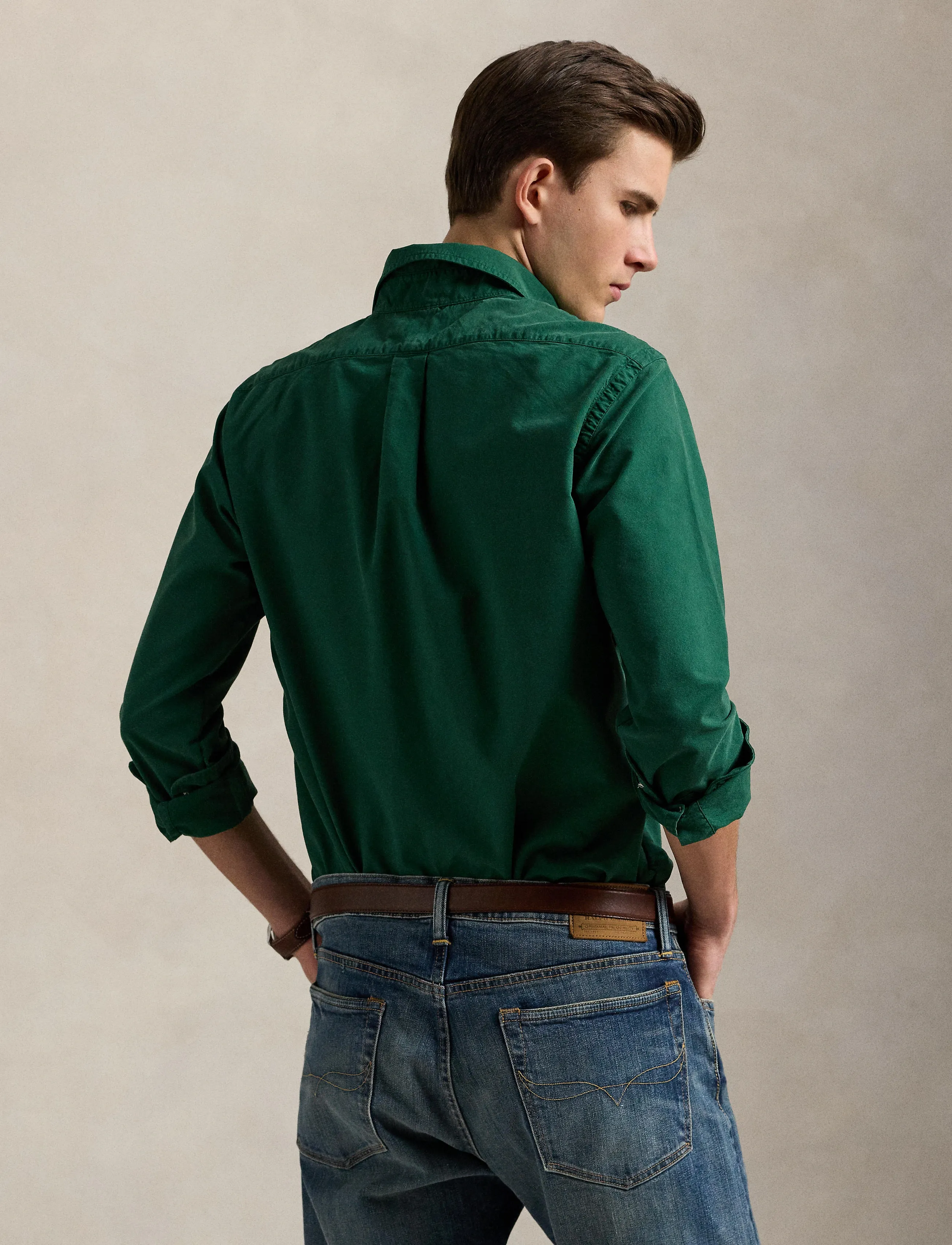 Polo Ralph Lauren - Custom Fit Garment-Dyed Oxford Shirt - oxford skjorter - new forest/fresh - 2