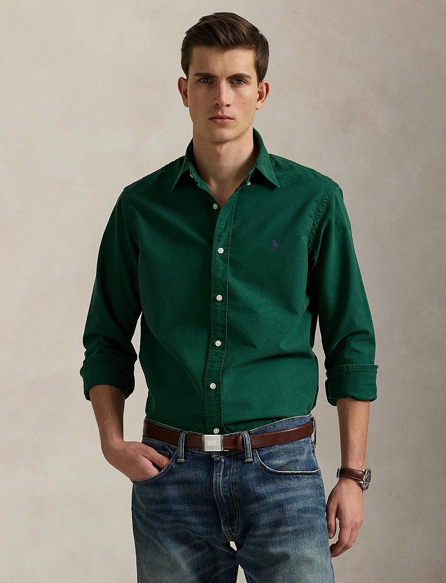 Polo Ralph Lauren - Custom Fit Garment-Dyed Oxford Shirt - oxford-hemden - new forest/fresh - 3
