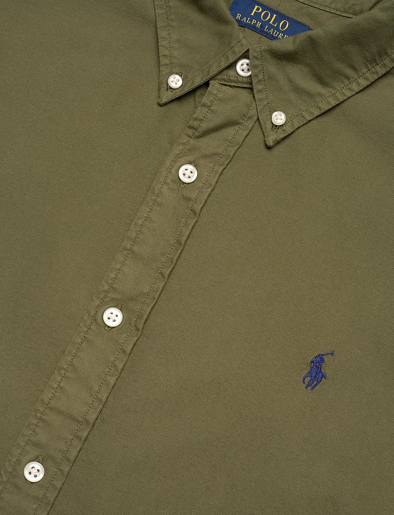 Polo Ralph Lauren - Custom Fit Garment-Dyed Oxford Shirt - basic skjortor - new olive - 3