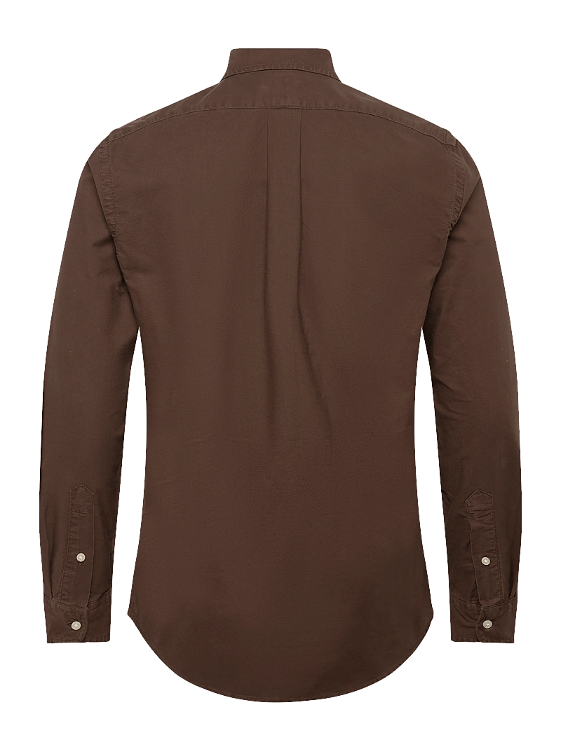 Polo Ralph Lauren - Custom Fit Garment-Dyed Oxford Shirt - oxford-skjortor - nutmeg brown - 1