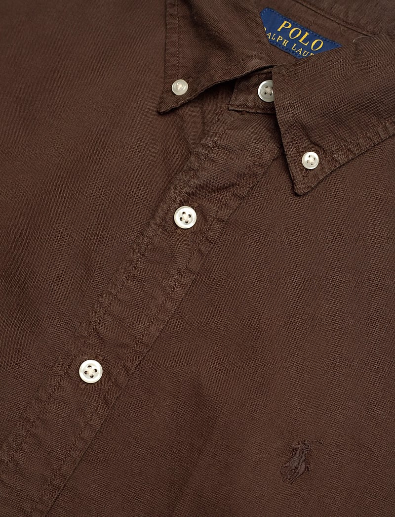 Polo Ralph Lauren - Custom Fit Garment-Dyed Oxford Shirt - oxford-skjortor - nutmeg brown - 3