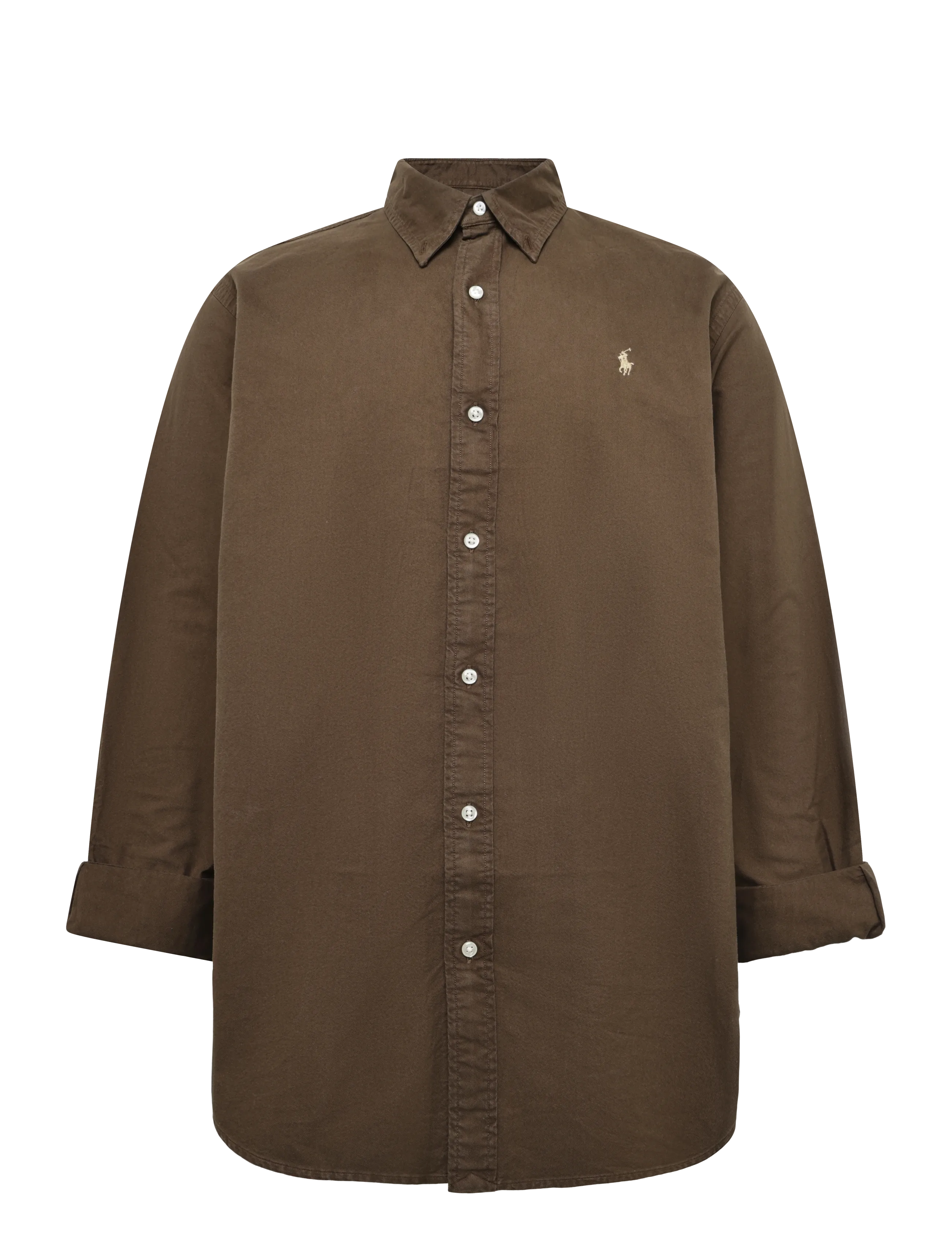 Polo Ralph Lauren - Custom Fit Garment-Dyed Oxford Shirt - oxford-skjortor - nutmeg brwn - 1