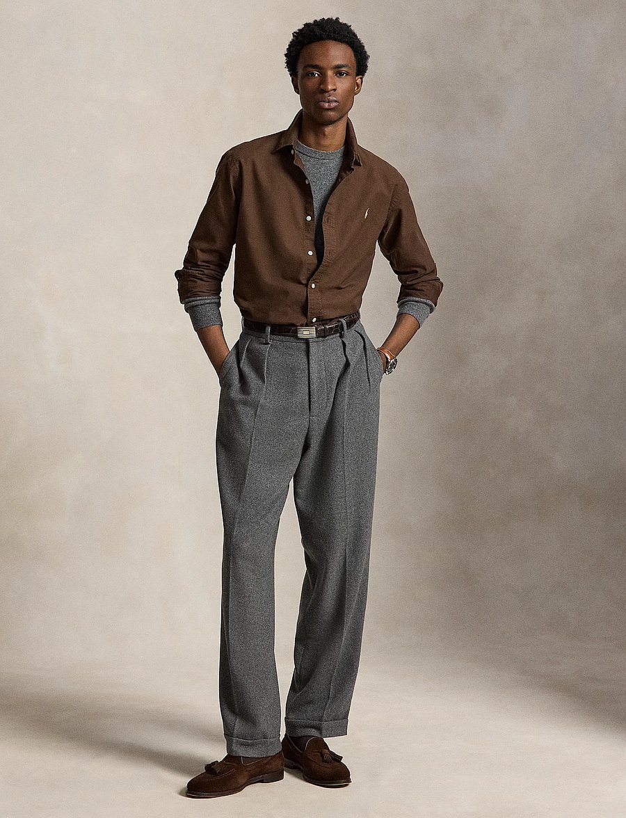 Polo Ralph Lauren - Custom Fit Garment-Dyed Oxford Shirt - oxford-skjortor - nutmeg brwn - 5