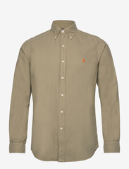 Custom Fit Garment-Dyed Oxford Shirt - SAGE GREEN