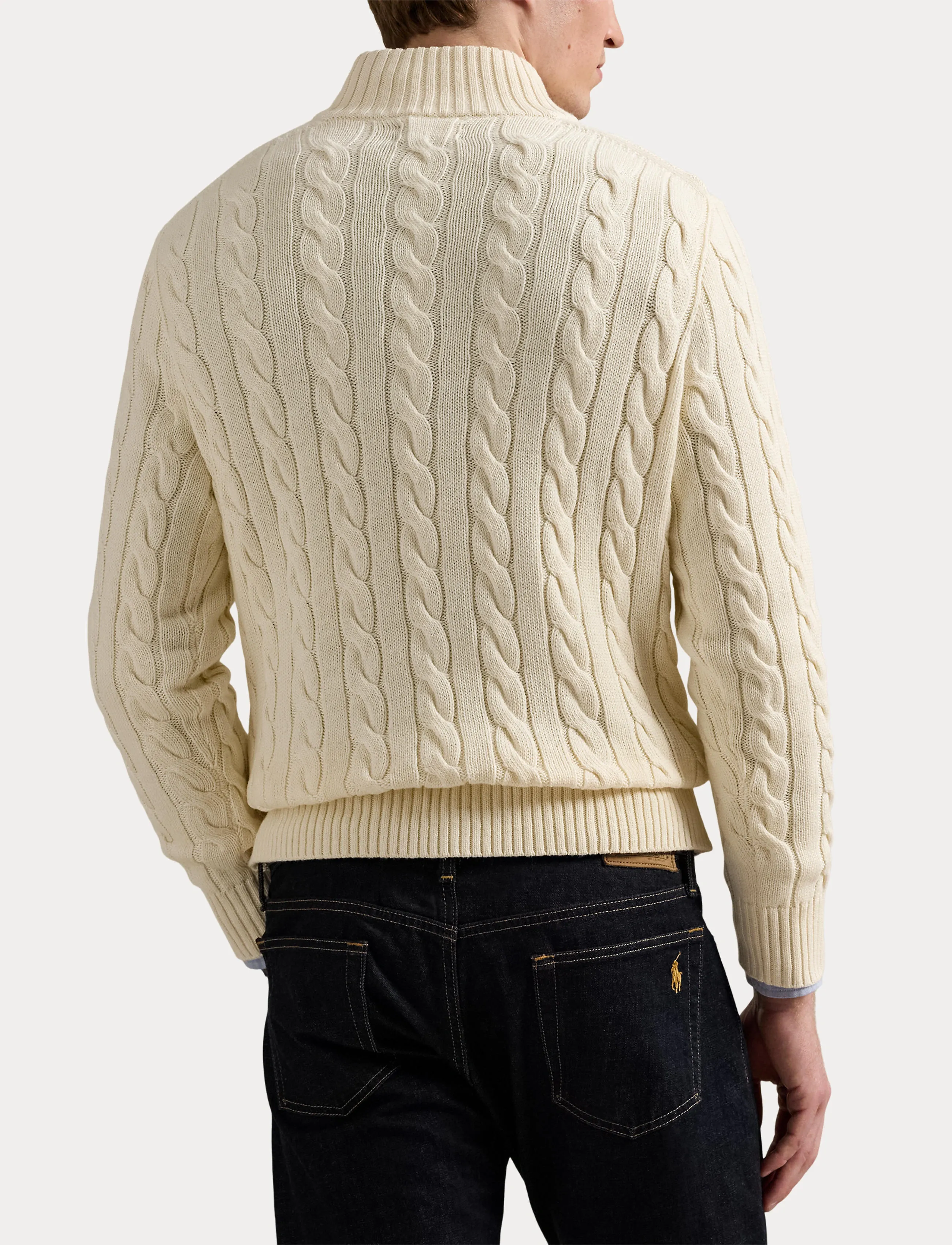 Polo Ralph Lauren 5/1 Roving Cotton-Lsl-Plo stickade tröjor herr – bild 6