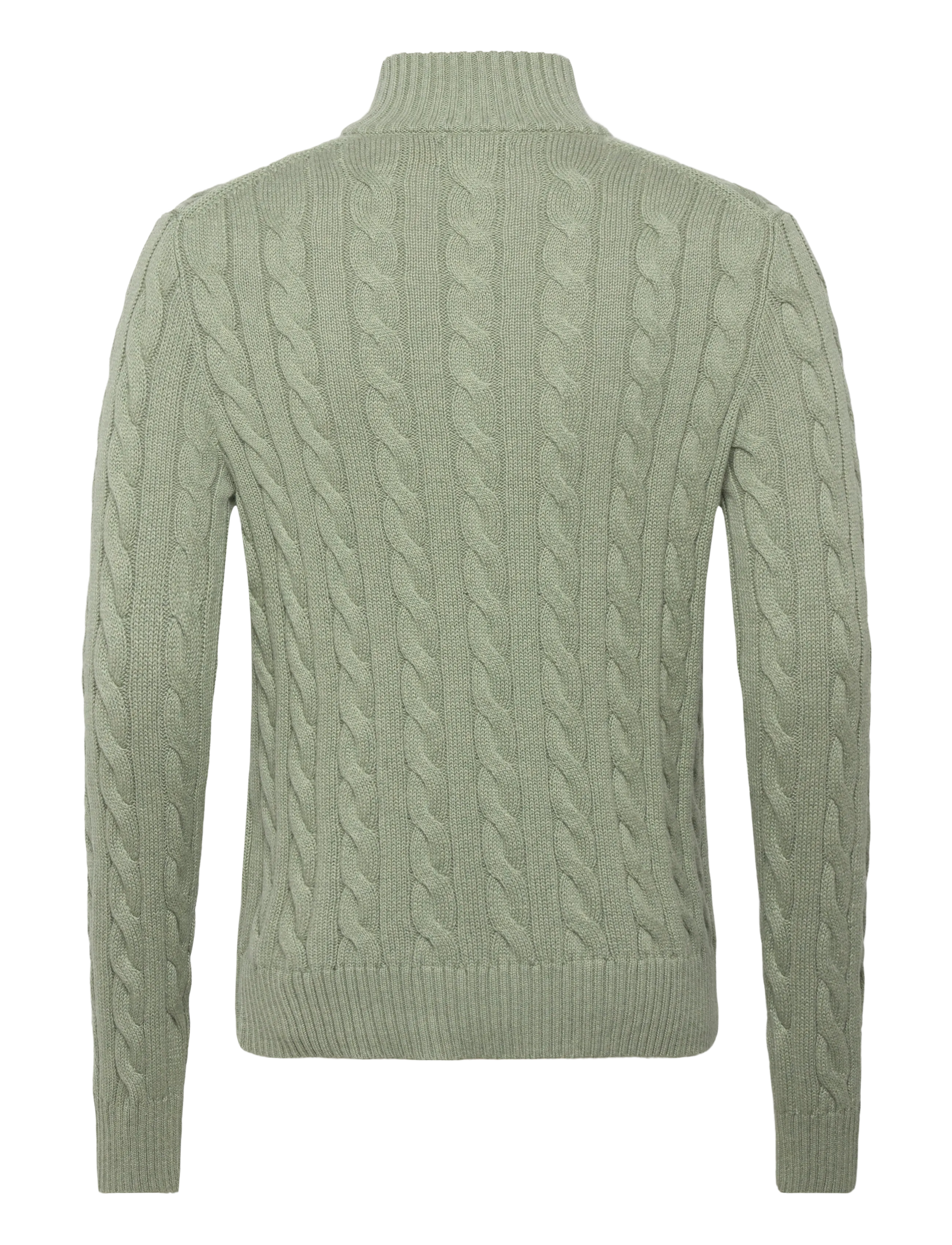 Polo Ralph Lauren - 5/1 ROVING COTTON-LSL-PLO - halfzip strik - fern green heathe - 1