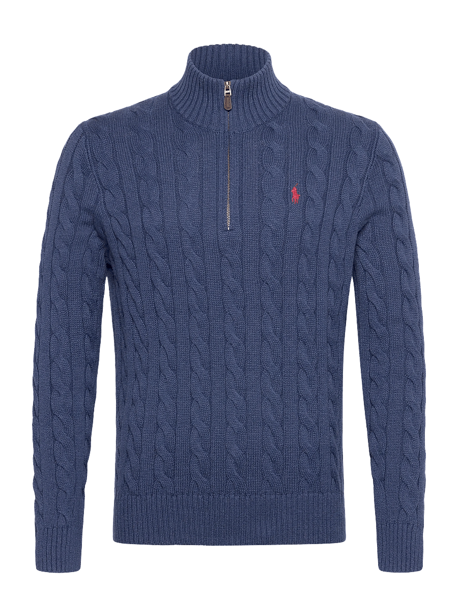 Polo Ralph Lauren - 5/1 ROVING COTTON-LSL-PLO - half zip jumpers - rustic navy heath - 0