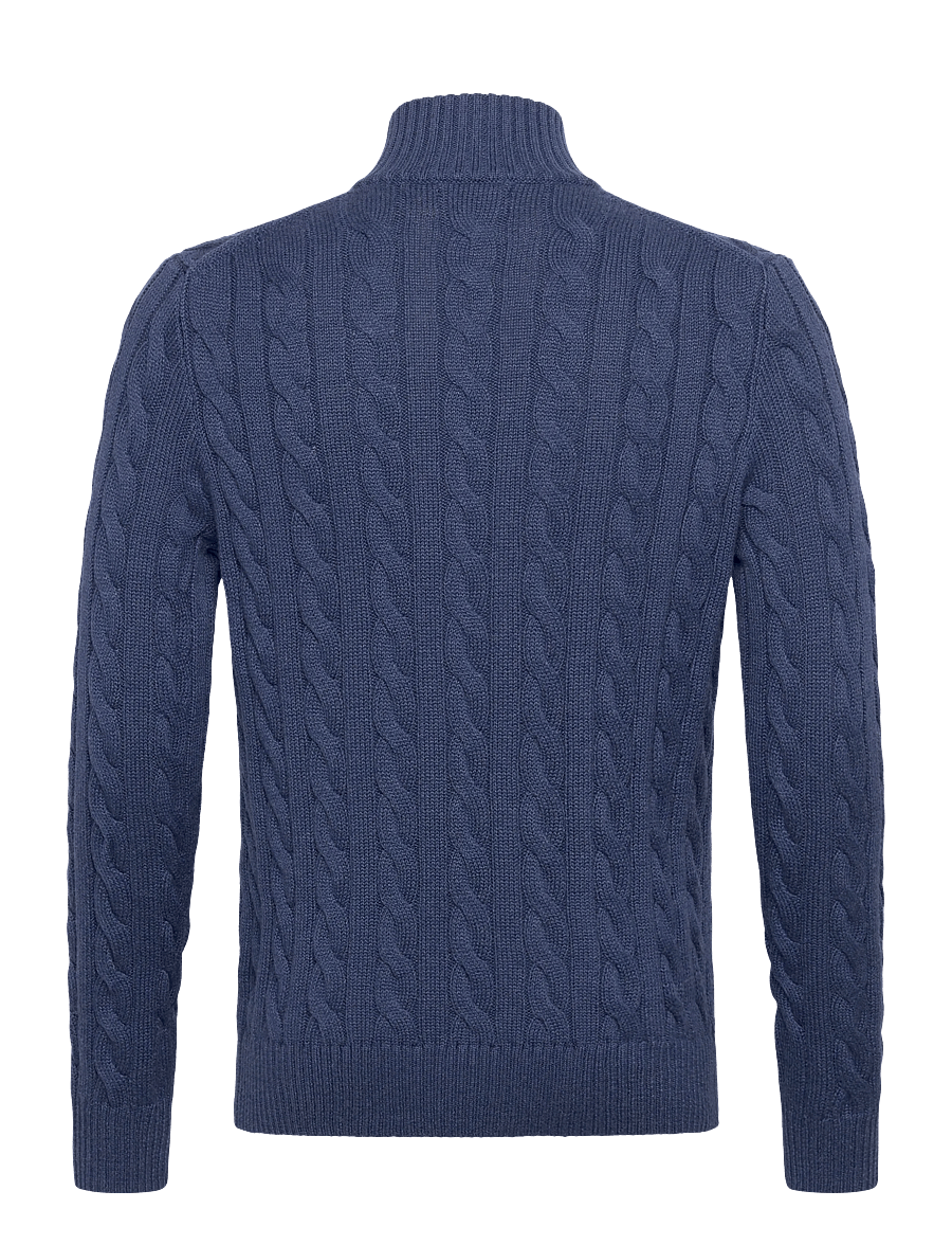 Polo Ralph Lauren - 5/1 ROVING COTTON-LSL-PLO - half zip jumpers - rustic navy heath - 1