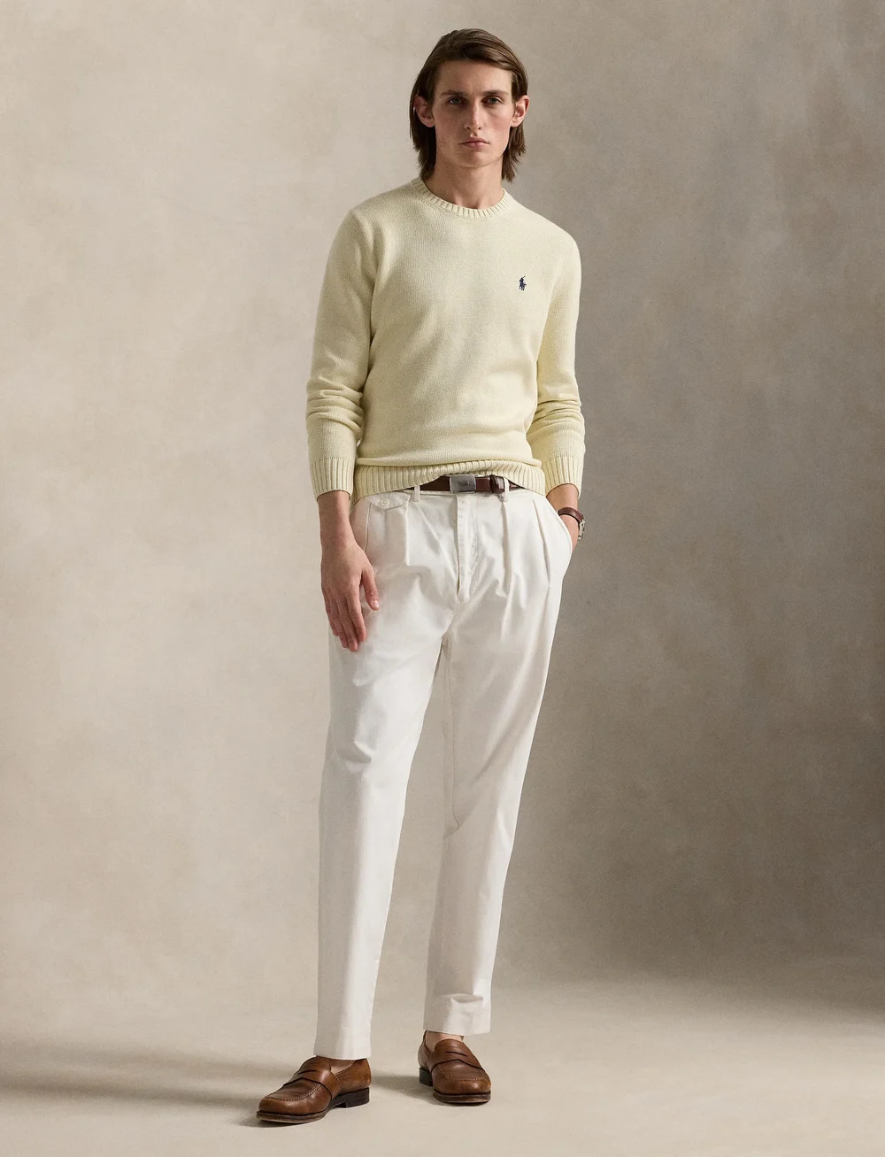 Polo Ralph Lauren - Cotton Crewneck Sweater - Ümmarguse kaelusega kudumid - andover cream - 0
