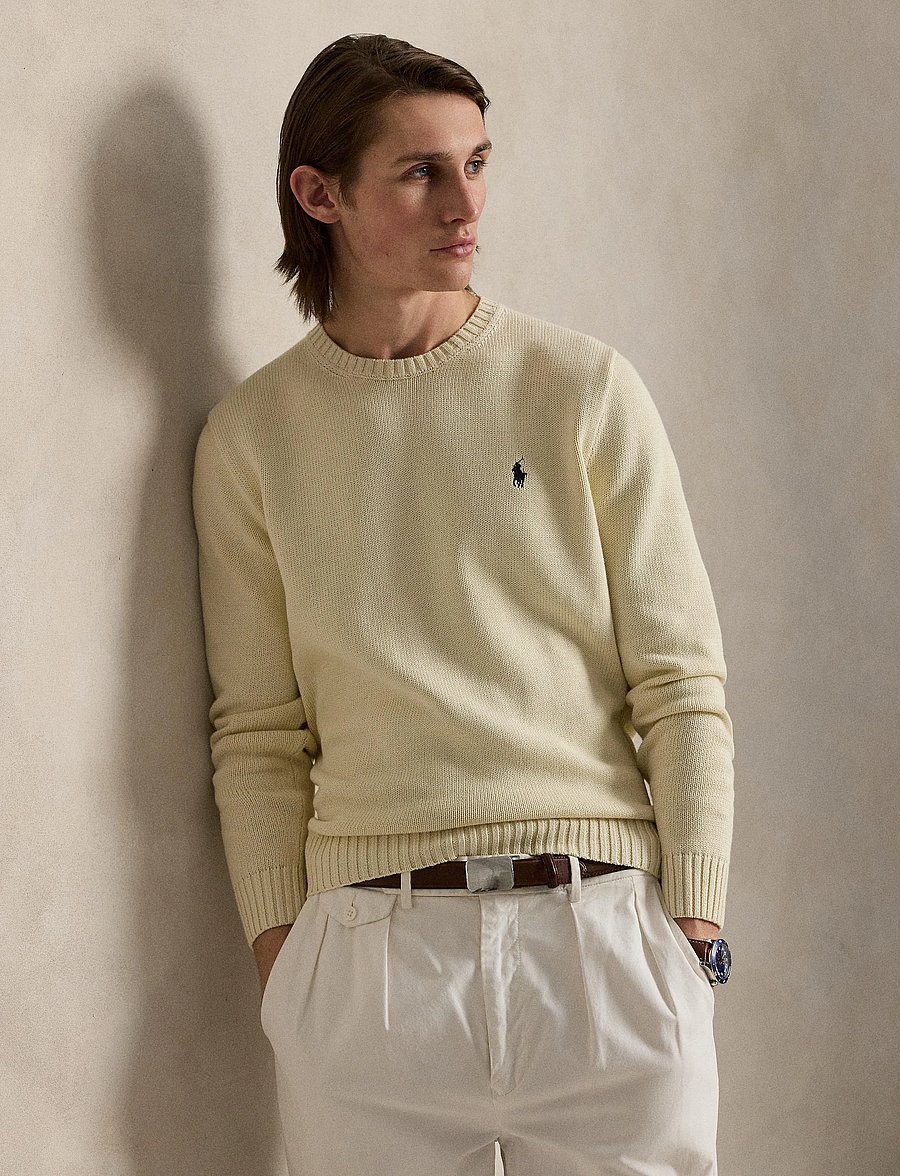 Polo Ralph Lauren - Cotton Crewneck Sweater - rundhals - andover cream - 4