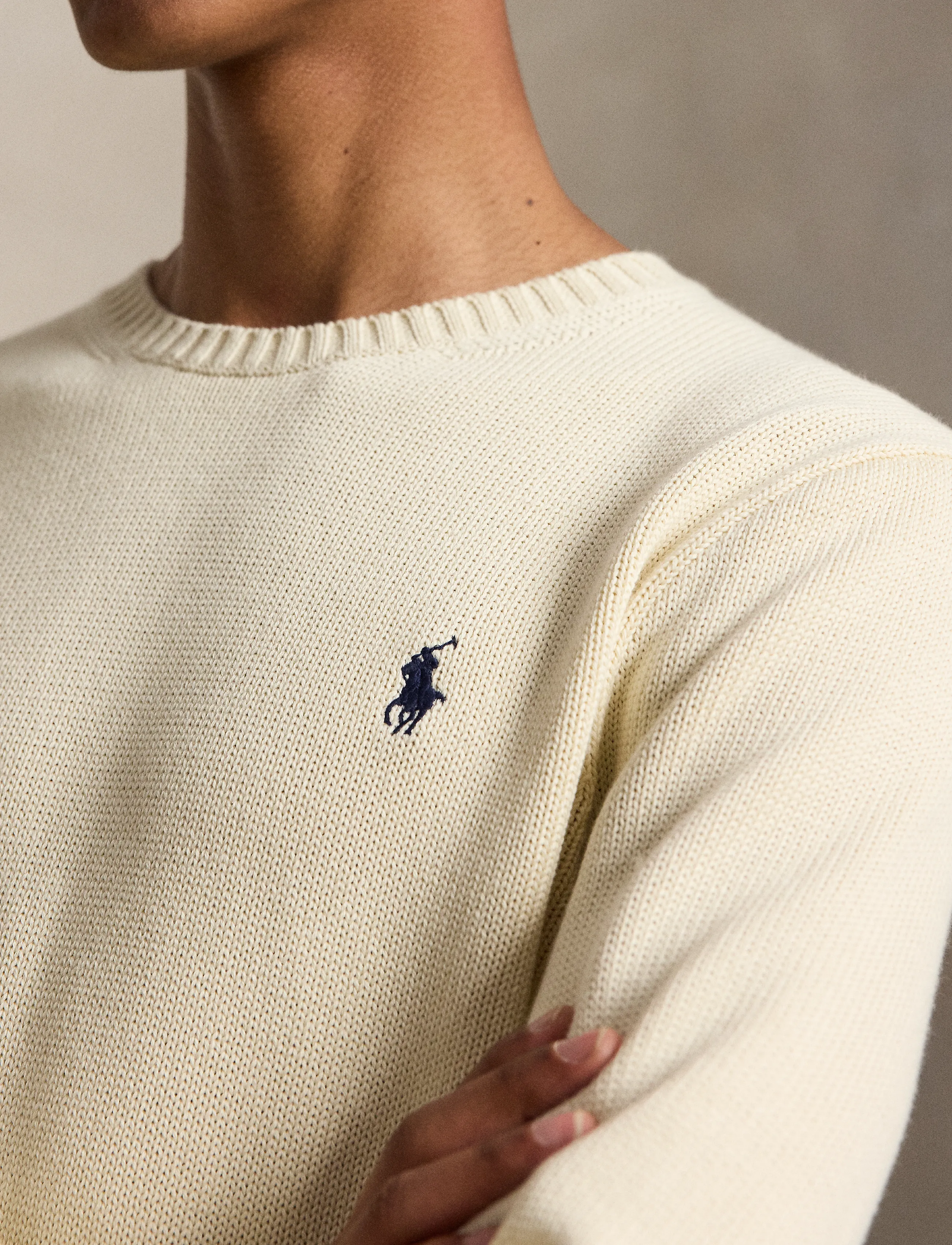 Polo Ralph Lauren Cotton Crewneck Sweater stickade tröjor herr – bild 9