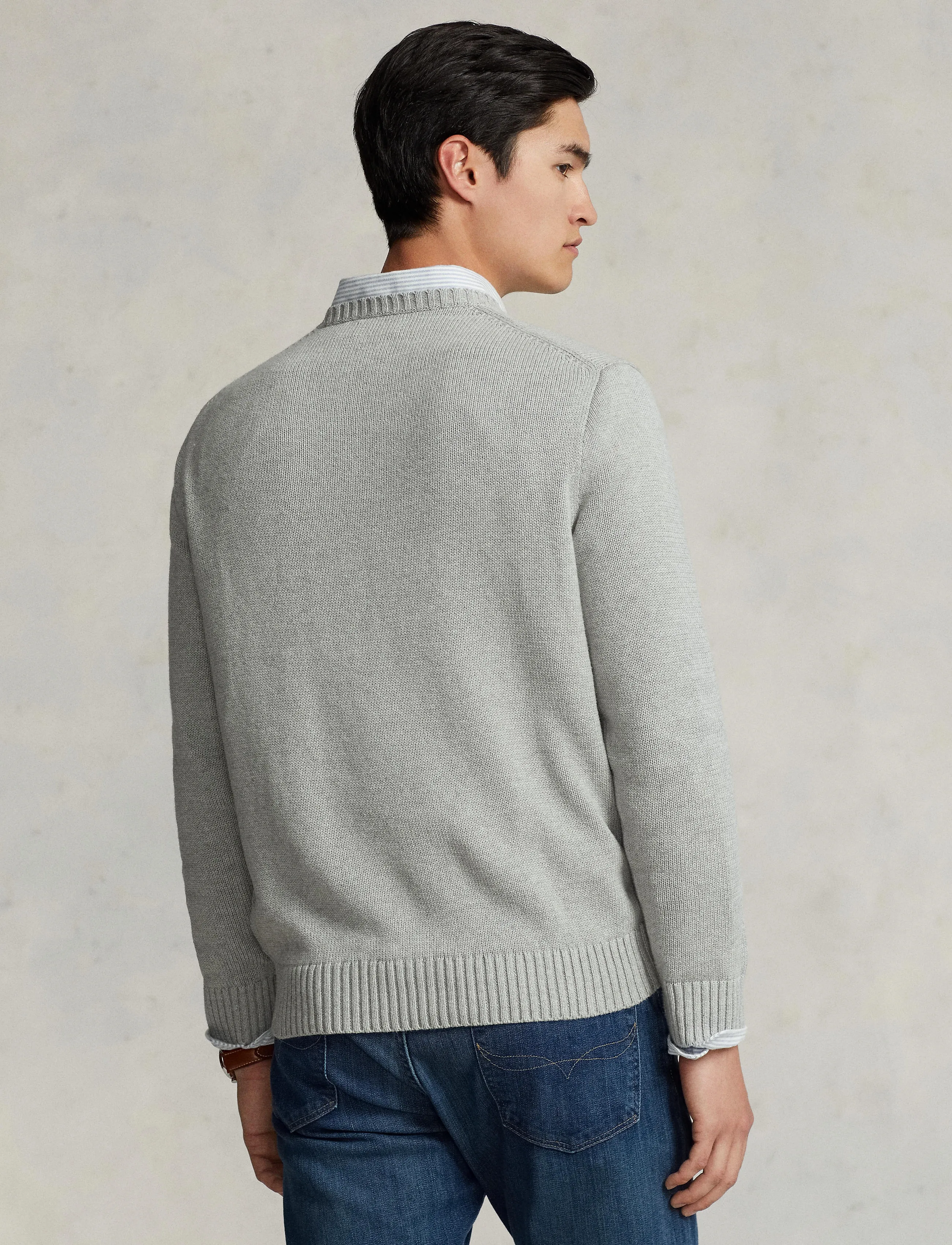 Polo Ralph Lauren - Cotton Crewneck Sweater - rundhals - andover heather - 3
