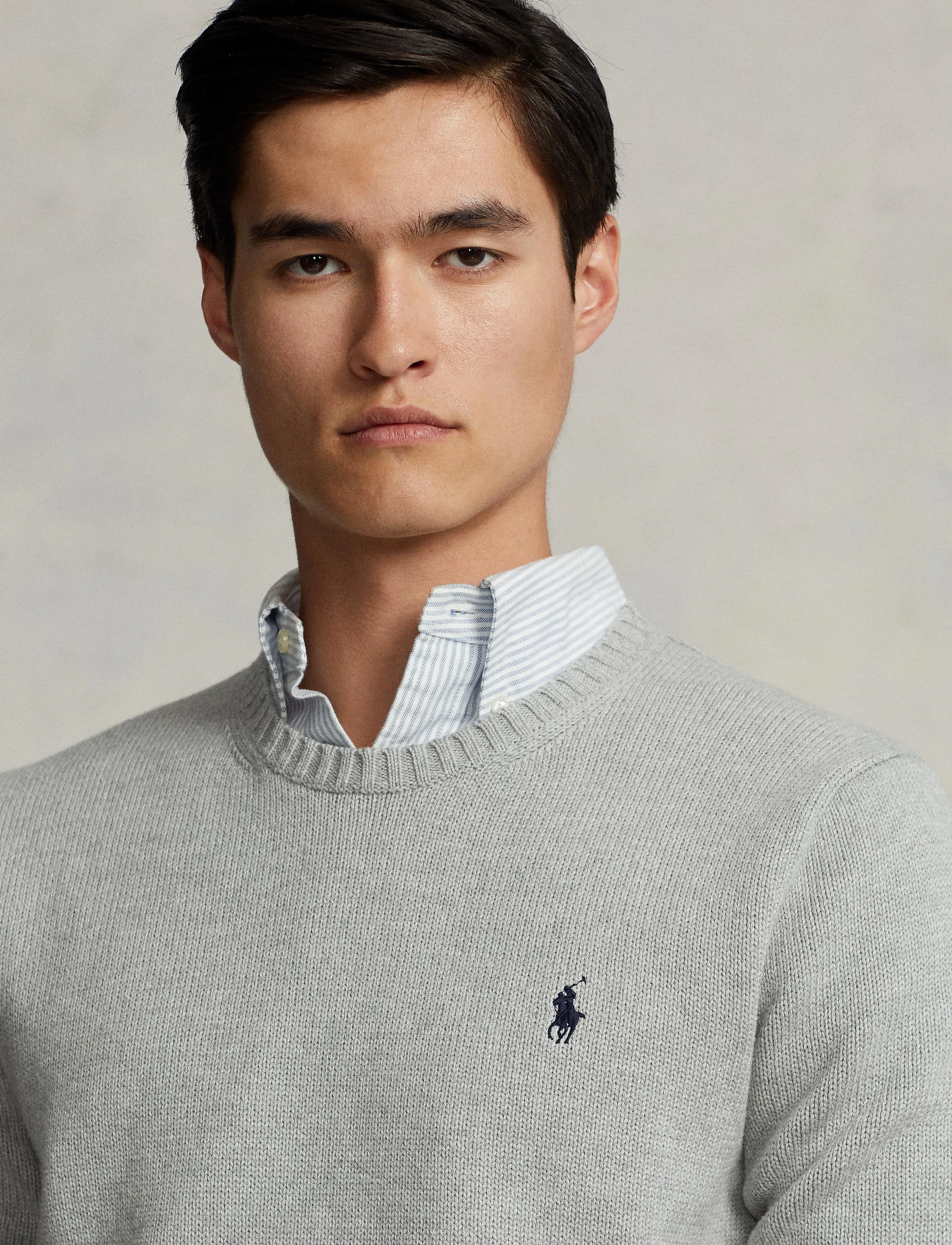 Polo Ralph Lauren - Cotton Crewneck Sweater - rundhals - andover heather - 4