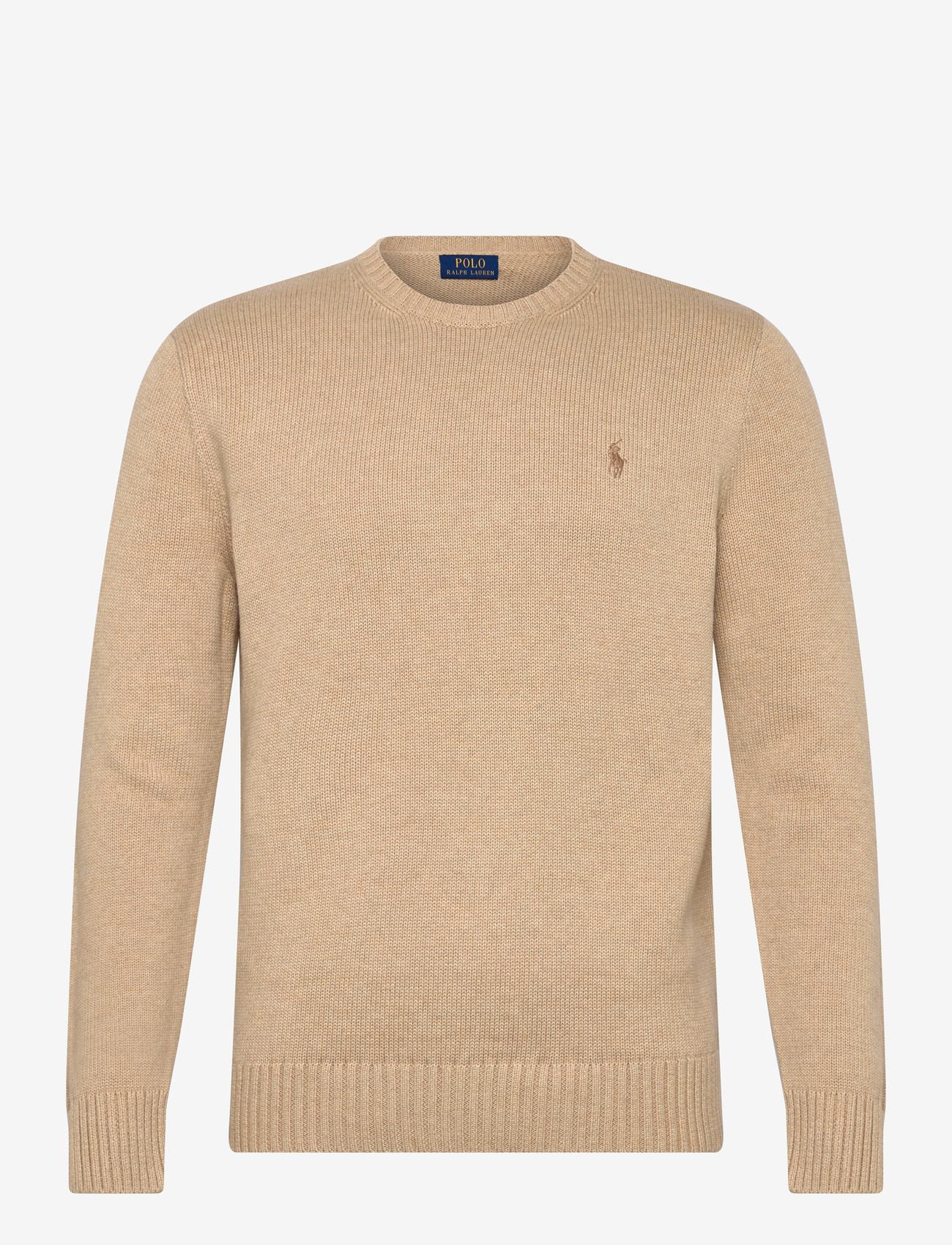 Polo Ralph Lauren - Cotton Crewneck Sweater - rund hals - dune melange - 0