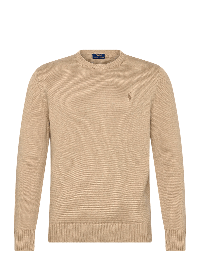 Polo Ralph Lauren - Cotton Crewneck Sweater - rund hals - dune melange - 0