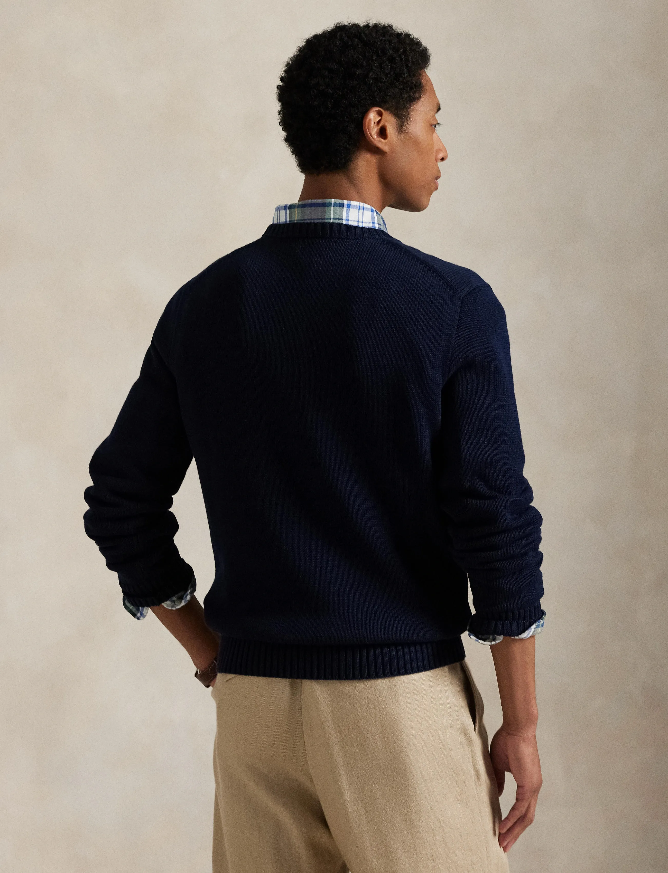 Polo Ralph Lauren - Cotton Crewneck Sweater - rund hals - hunter navy - 2