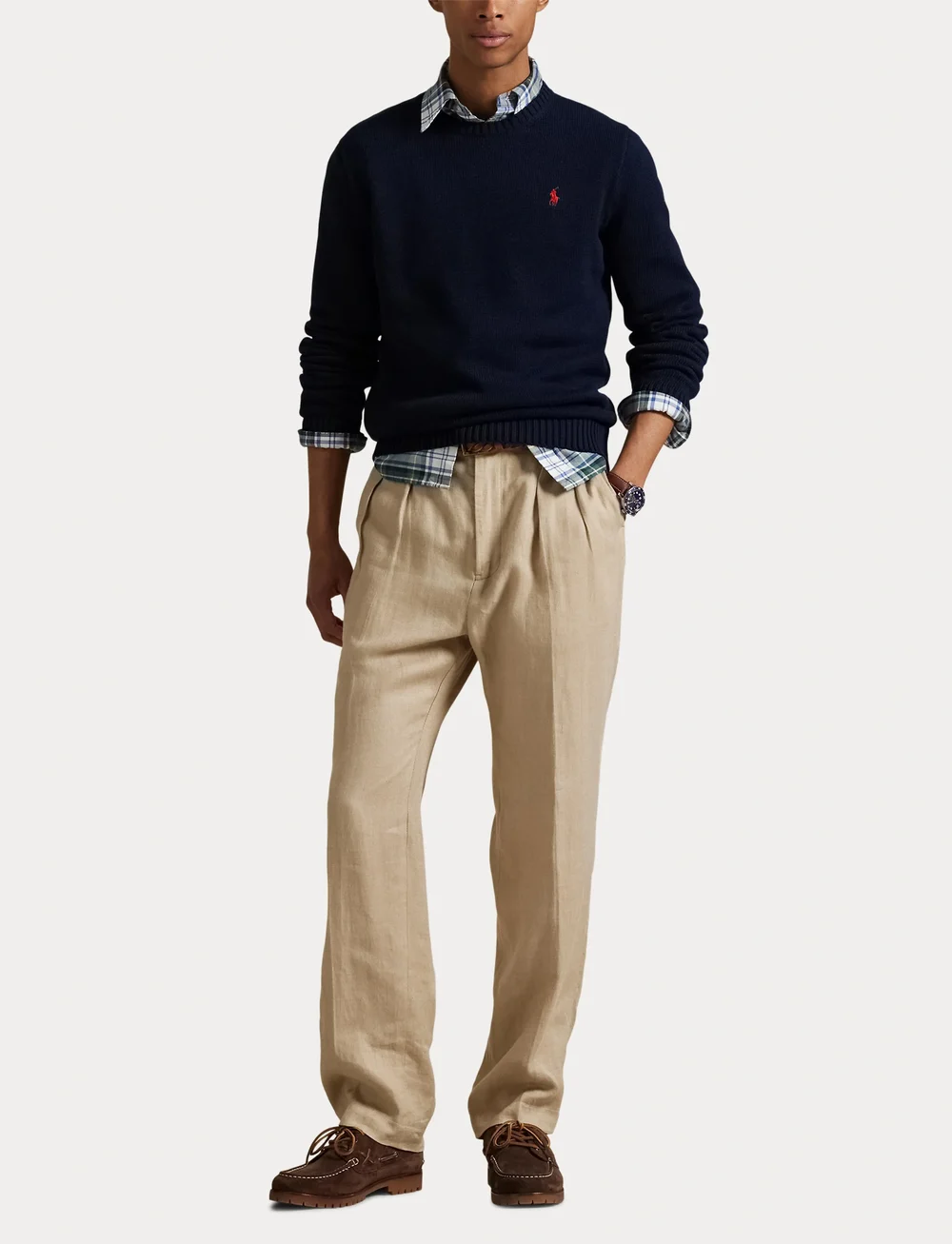 Polo Ralph Lauren - COTTON-LSCNPP7GG - rund hals - hunter navy - 4