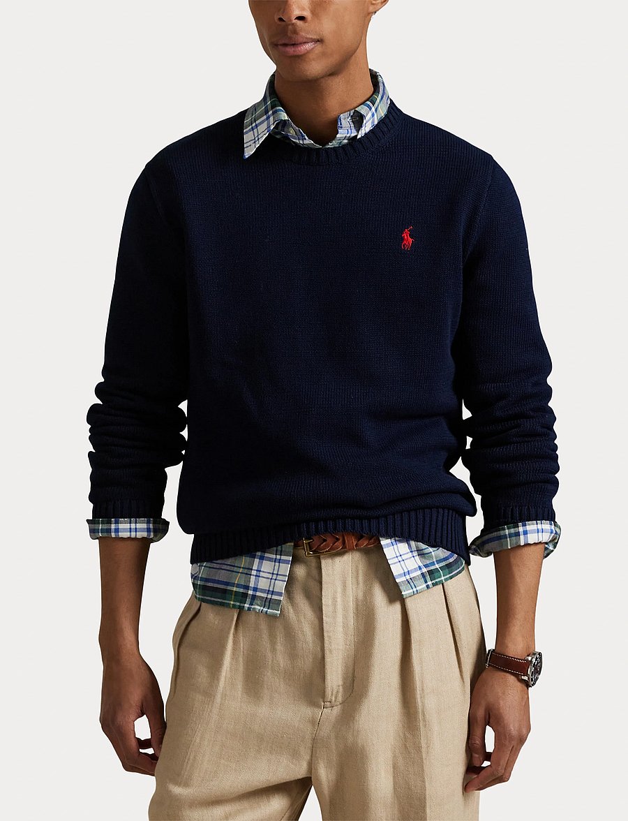 Polo Ralph Lauren - Cotton Crewneck Sweater - rundhals - hunter navy - 5