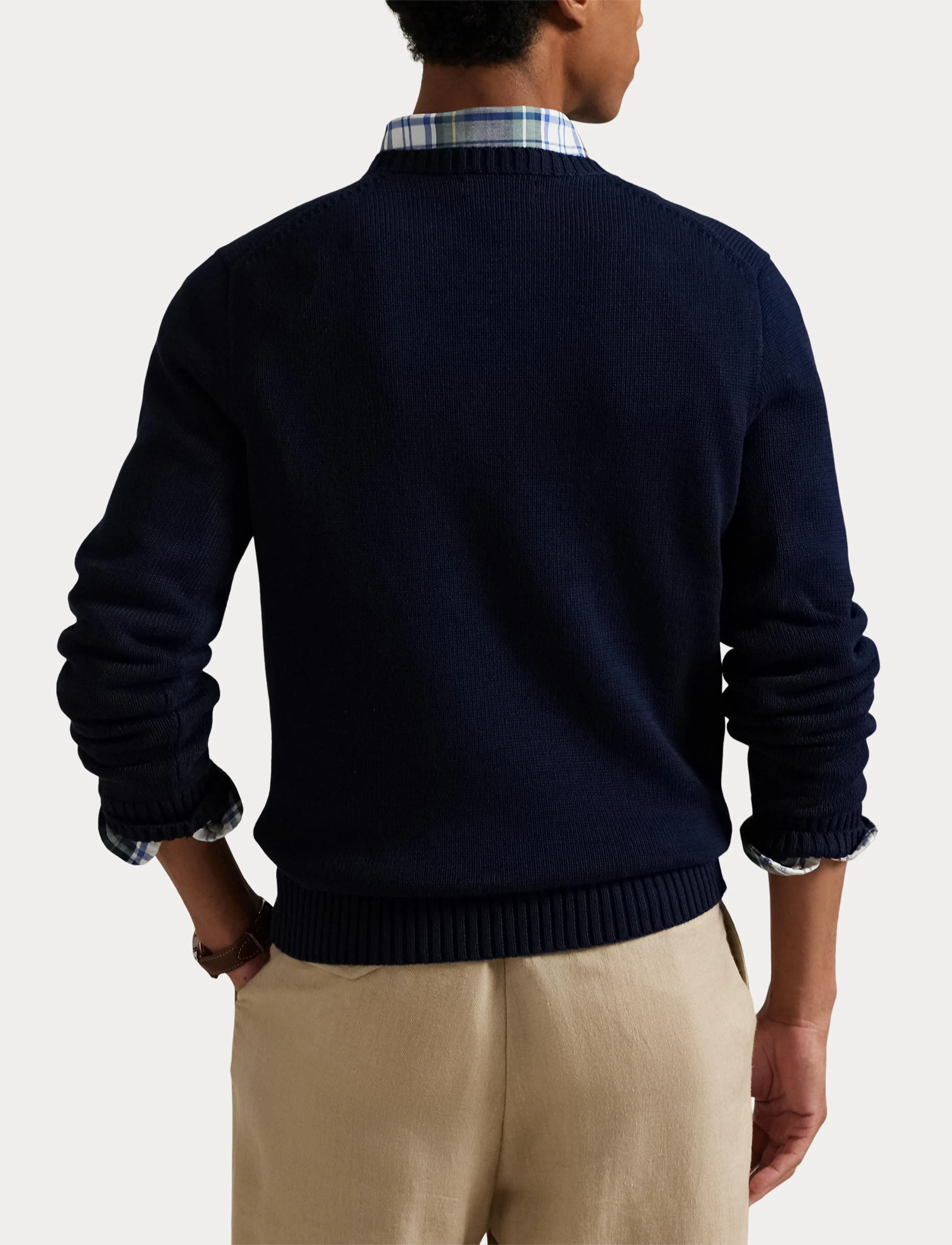 Polo Ralph Lauren Cotton Crewneck Sweater - Meestele - HUNTER NAVY / navy